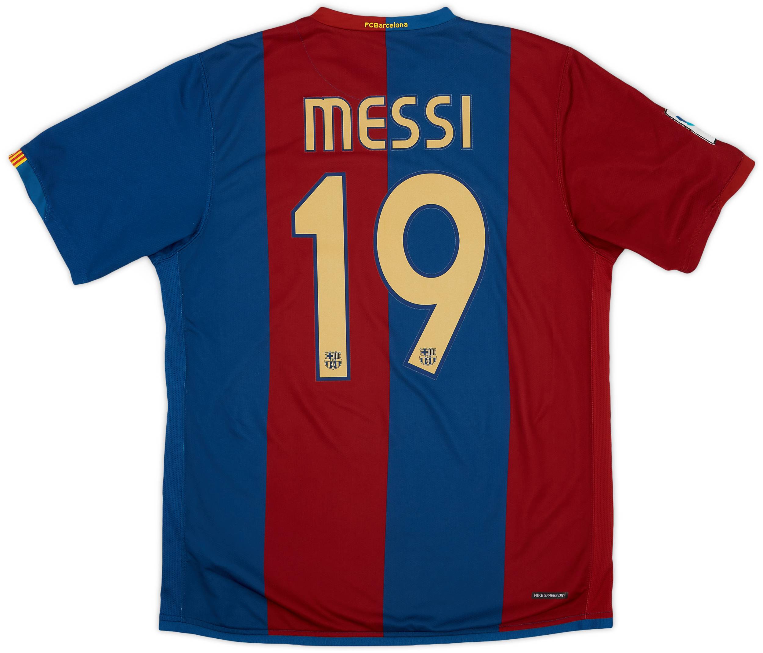 2006-07 Barcelona Home Shirt Messi #19 - 8/10 - (L)