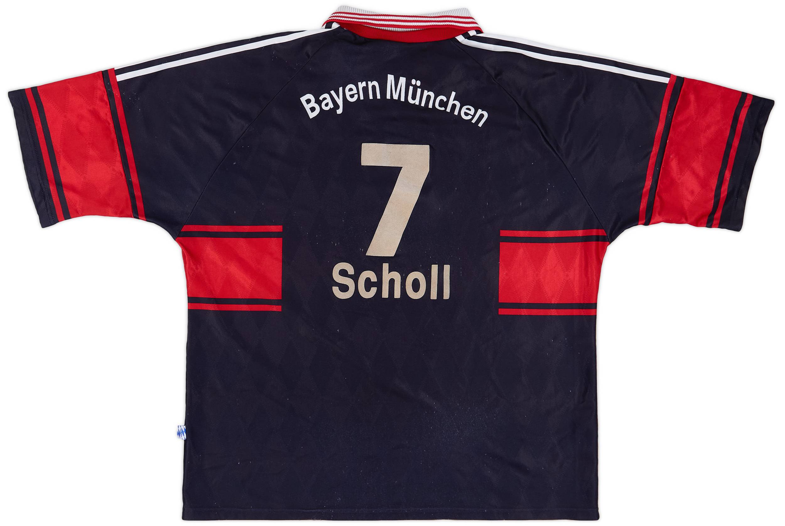 1997-99 Bayern Munich Home Shirt Scholl #7 - 6/10 - (XXL)