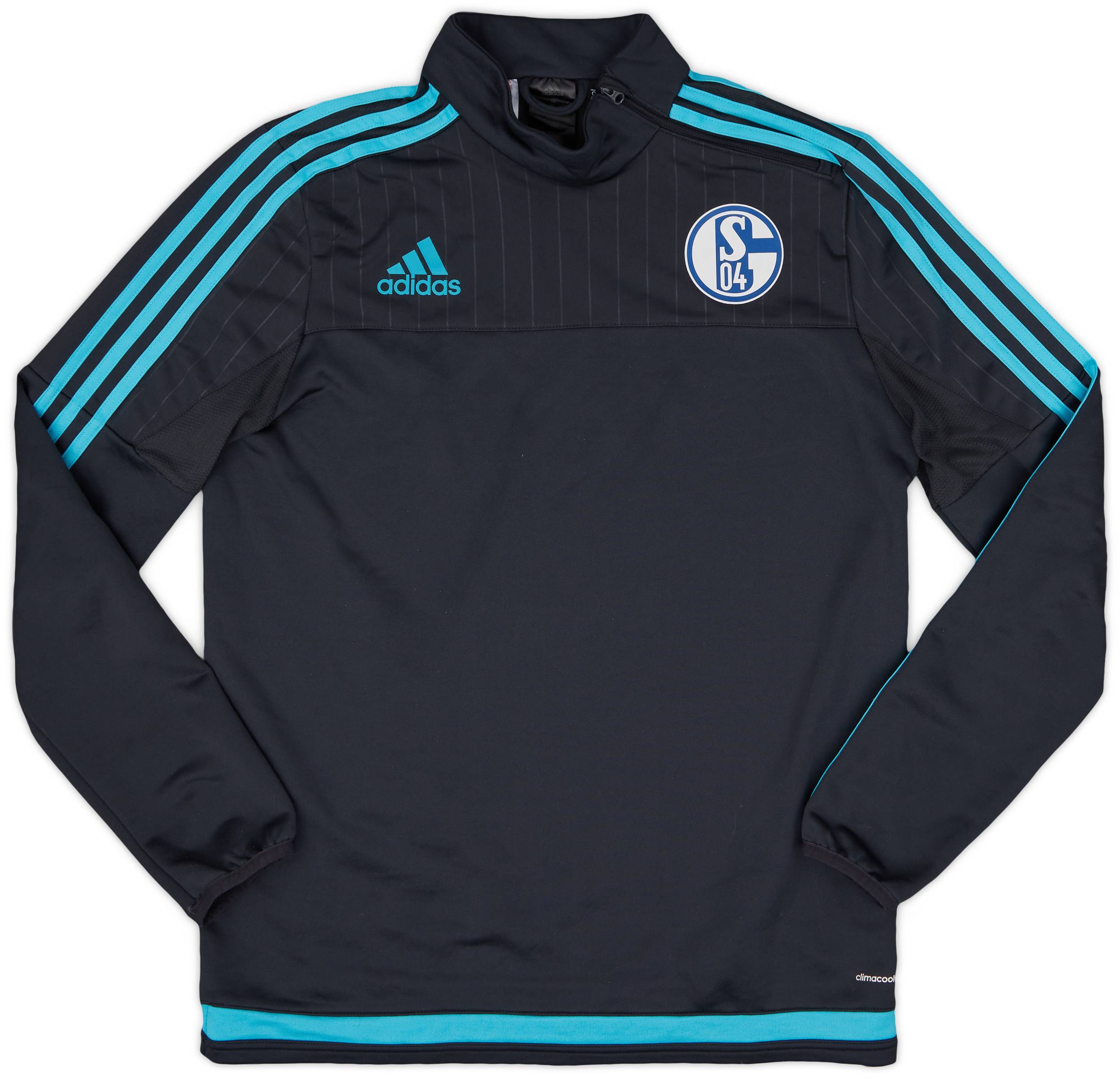 2015-16 Schalke adidas 1/4 Zip Drill Top - 8/10 - (XL.Boys)