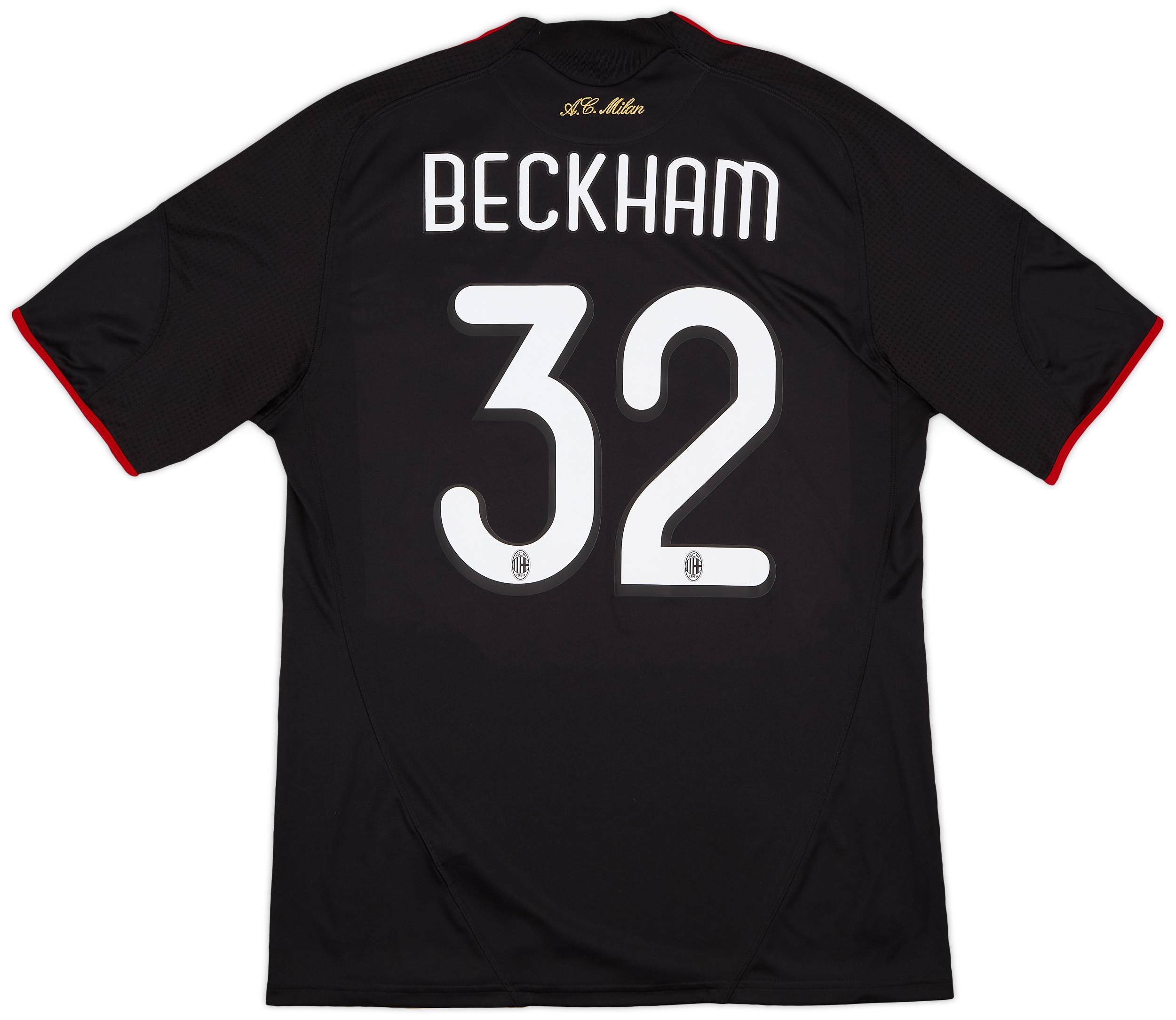 2009-10 AC Milan Third Shirt Beckham #32 - 9/10 - (L)