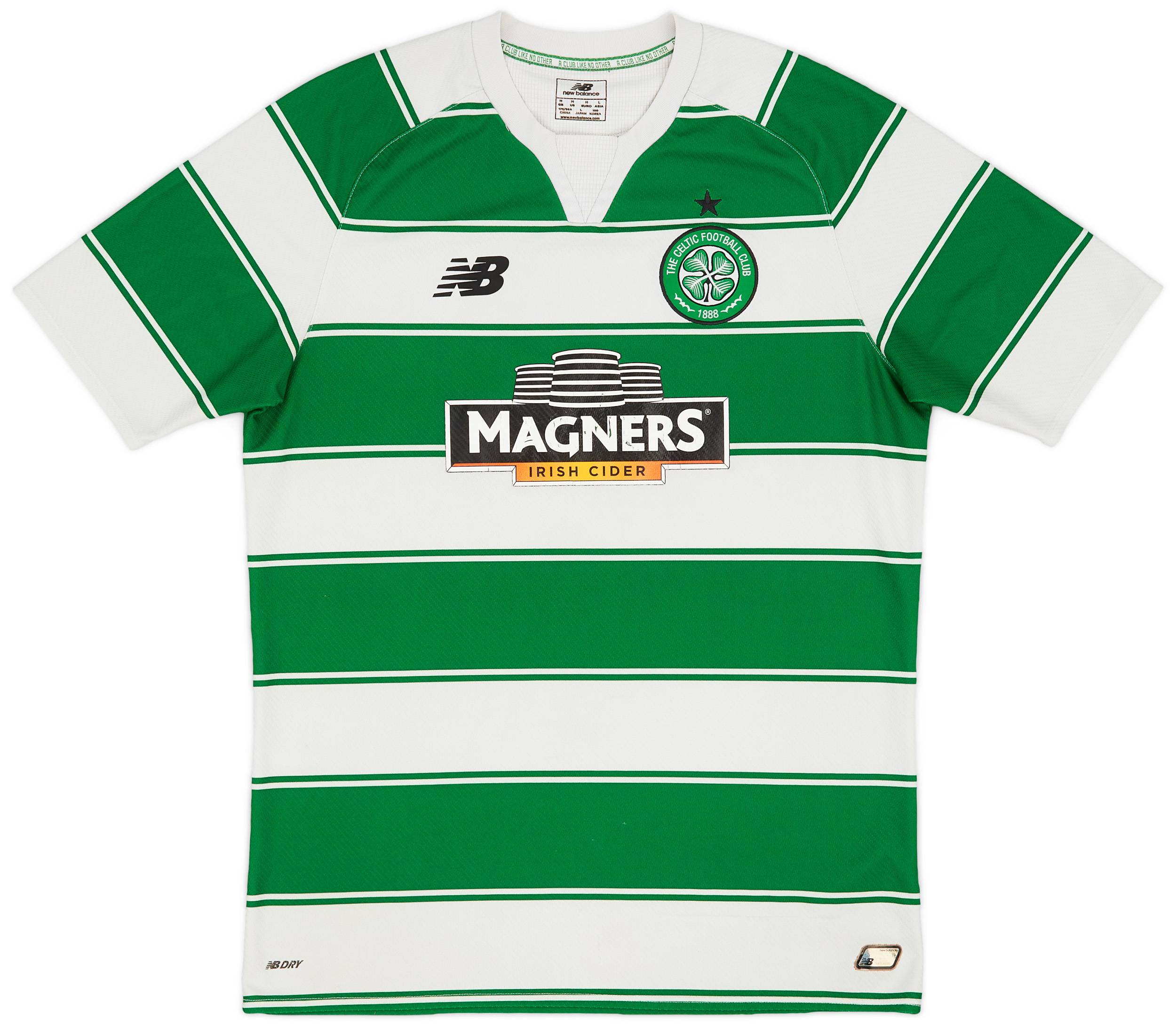 2015 16 Celtic Home Shirt 6 10 M