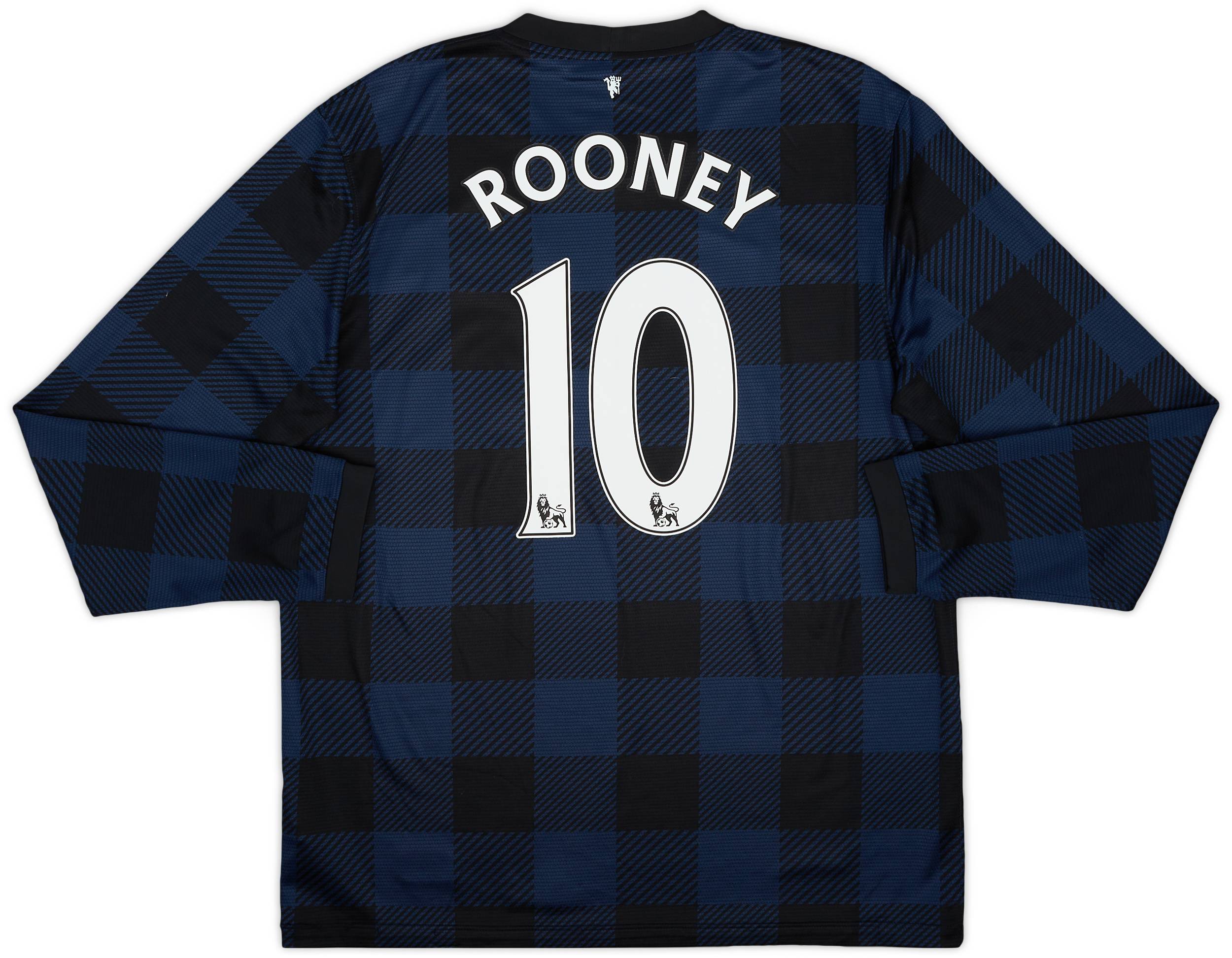 2013-14 Manchester United Away L/S Shirt Rooney #10 - 8/10 - (L)