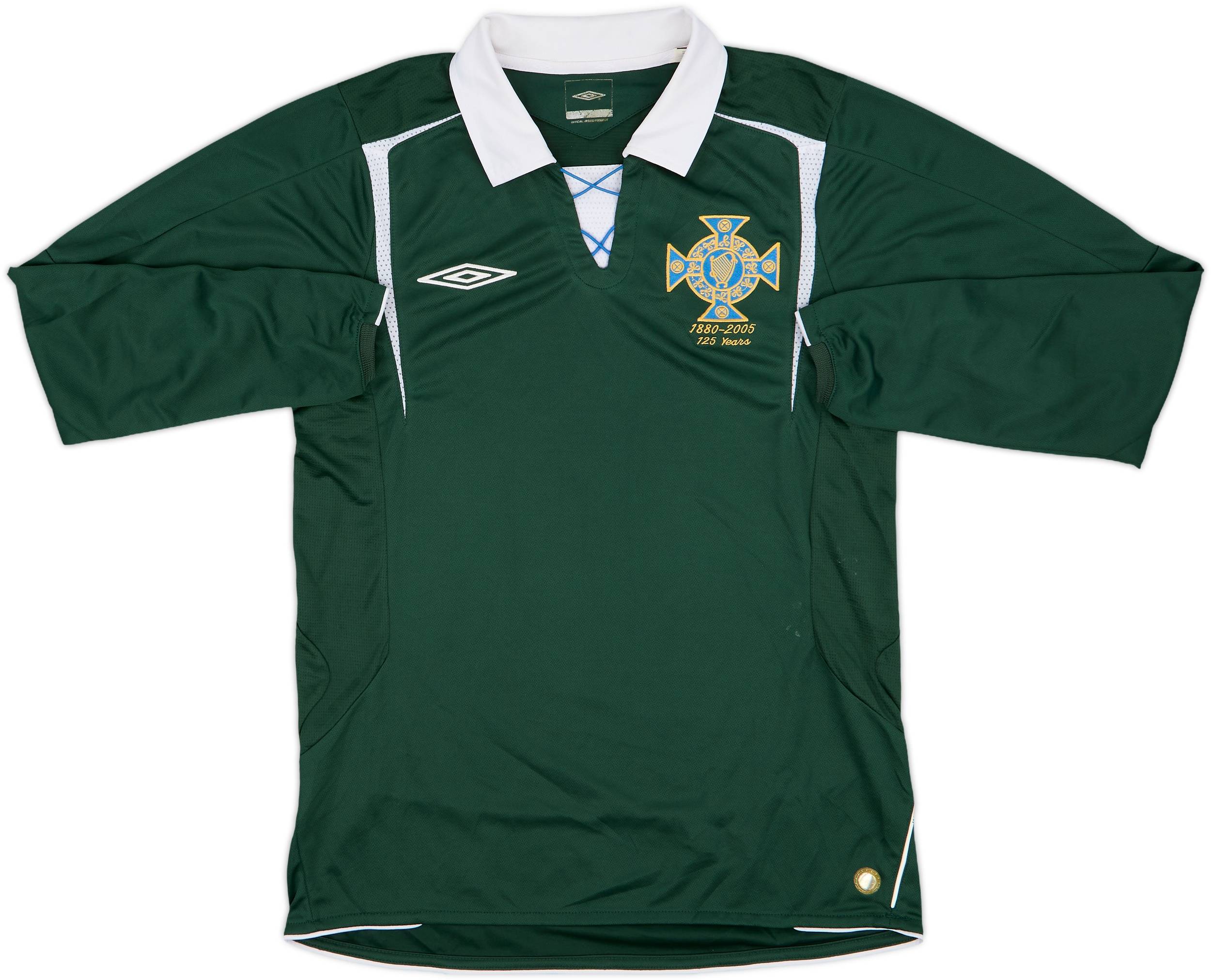 2005 Northern Ireland '125 Years' L/S Shirt - 8/10 - (S)