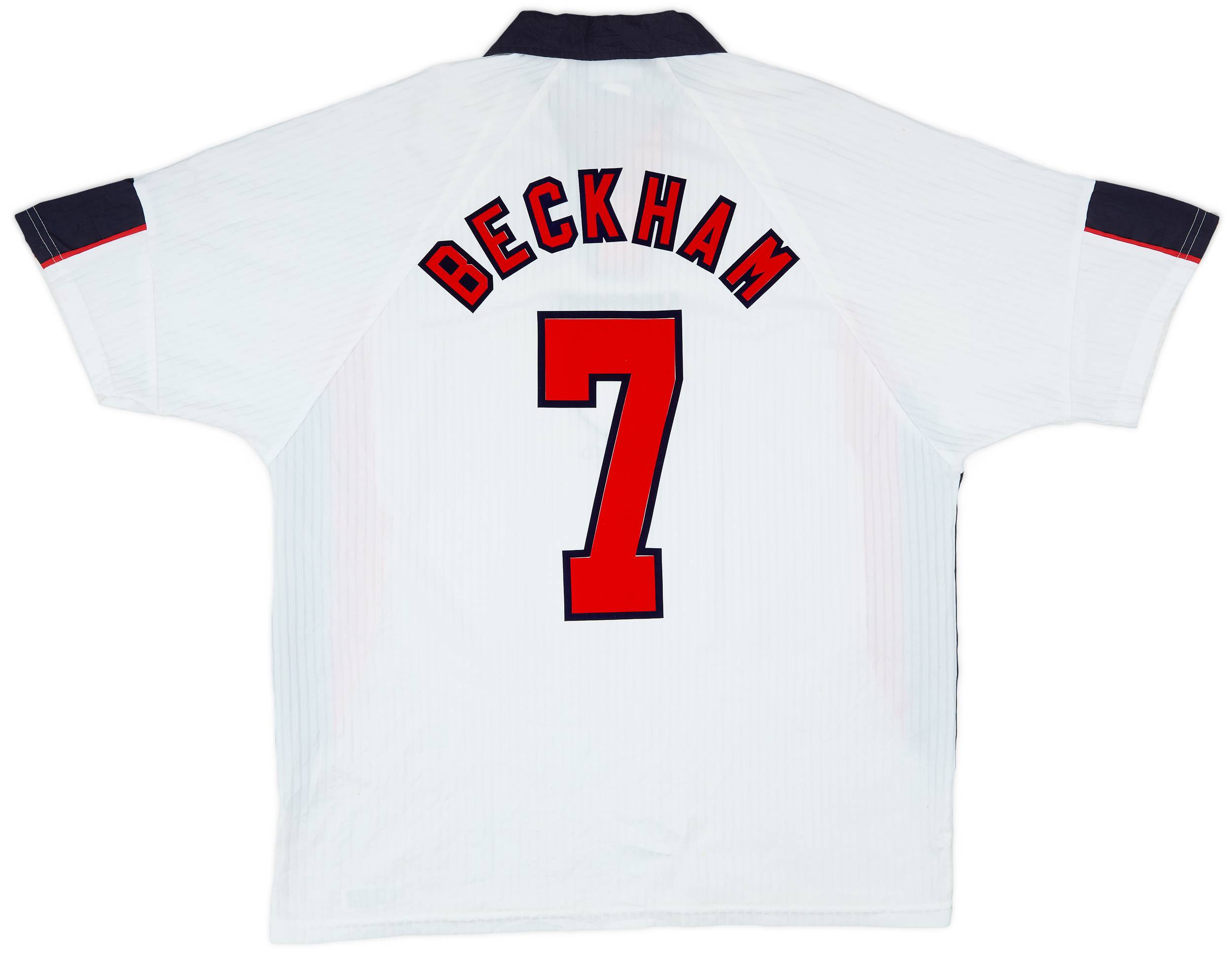 1997-99 England Home Shirt Beckham #7 - 6/10 - (XXL)