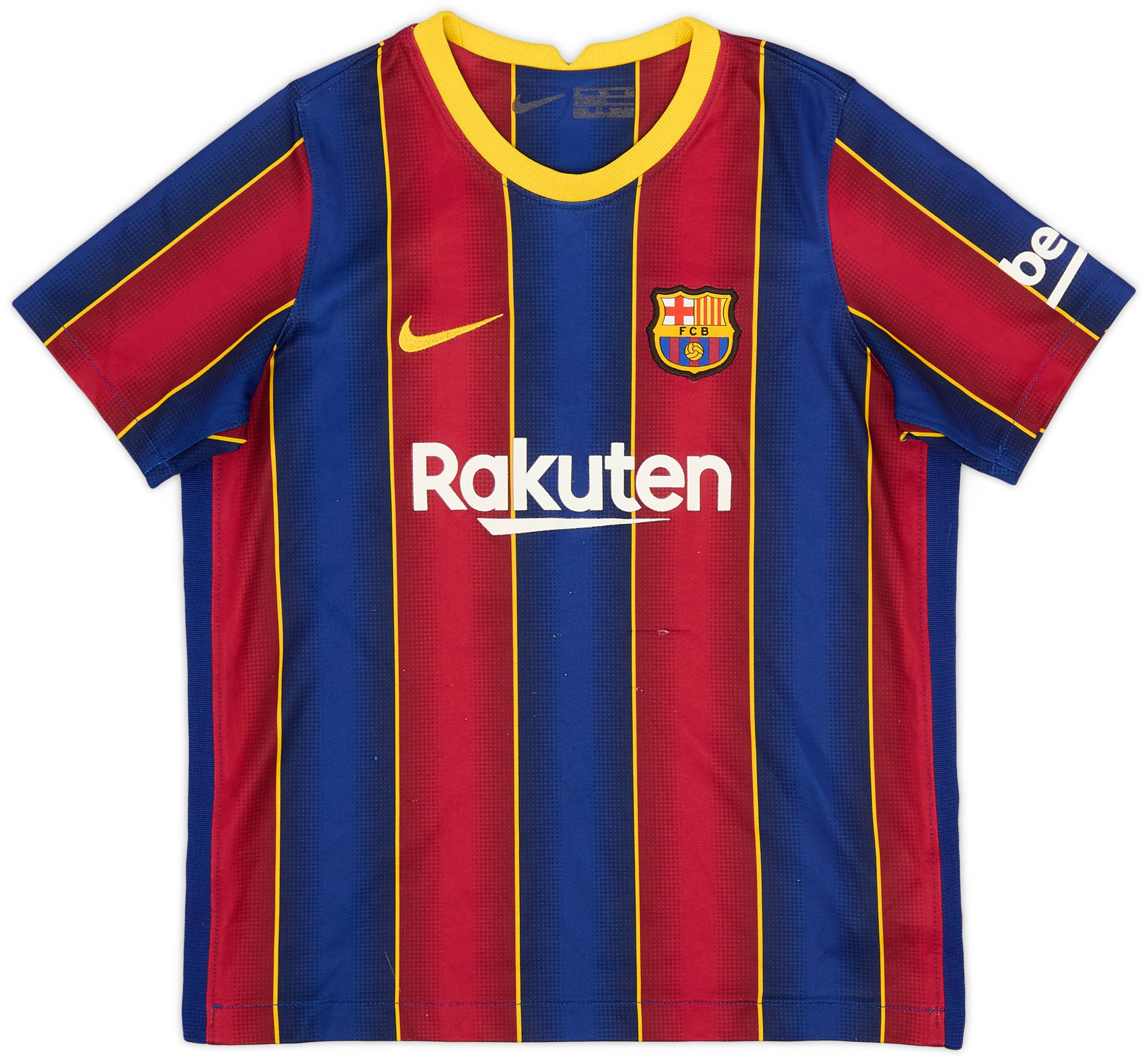 2020 21 Barcelona Home Shirt 8 10 S.Boys