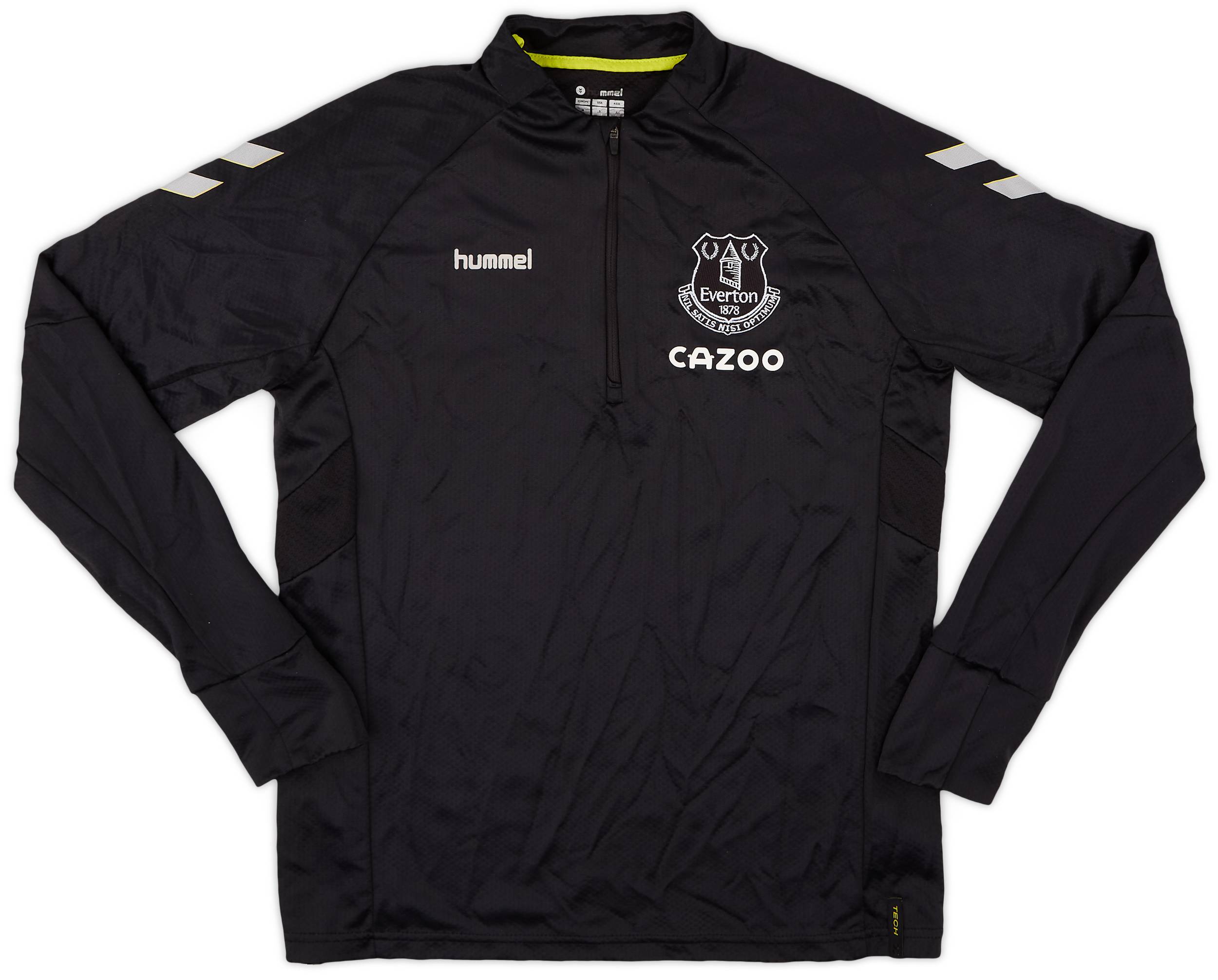 2021-22 Everton Hummel 1/4 Zip Training Top - 8/10 - (M)