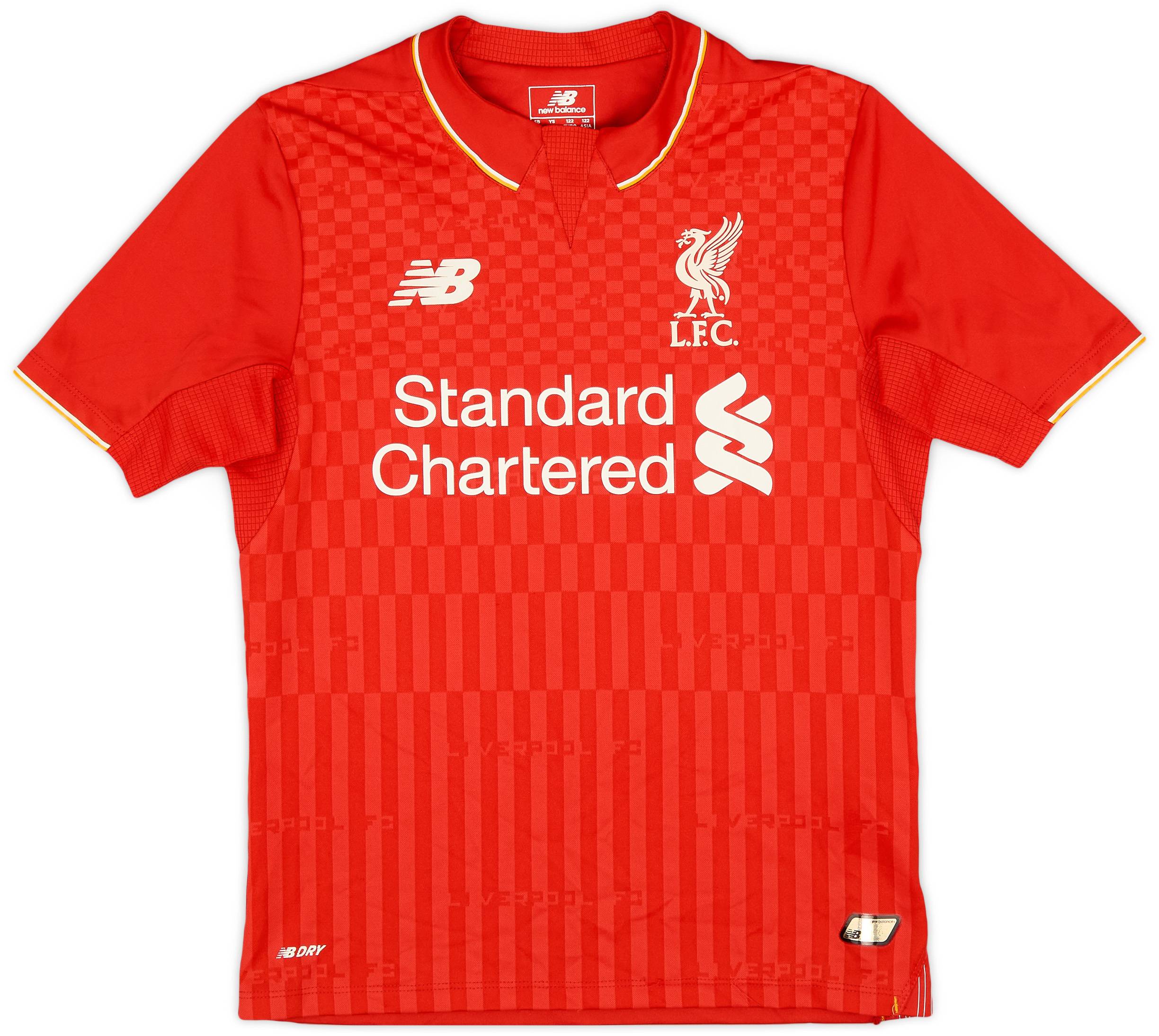 2015-16 Liverpool Home Shirt - 8/10 - (S.Boys)
