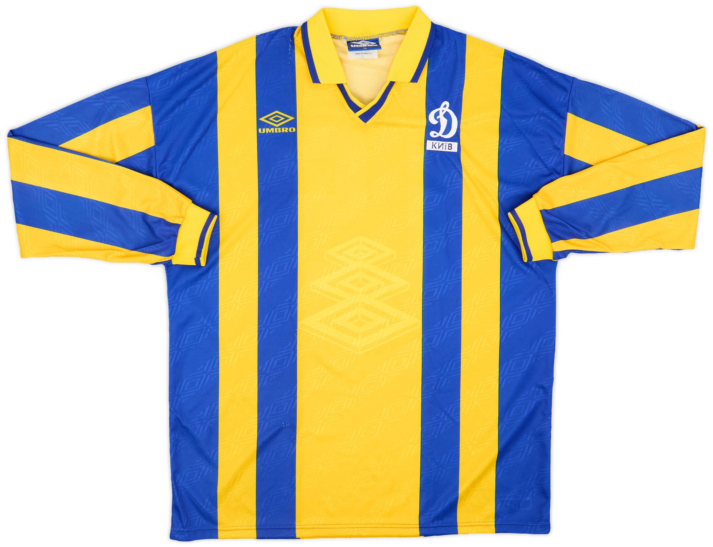 1994-96 Dynamo Kyiv Match Issue Away L/S Shirt #15