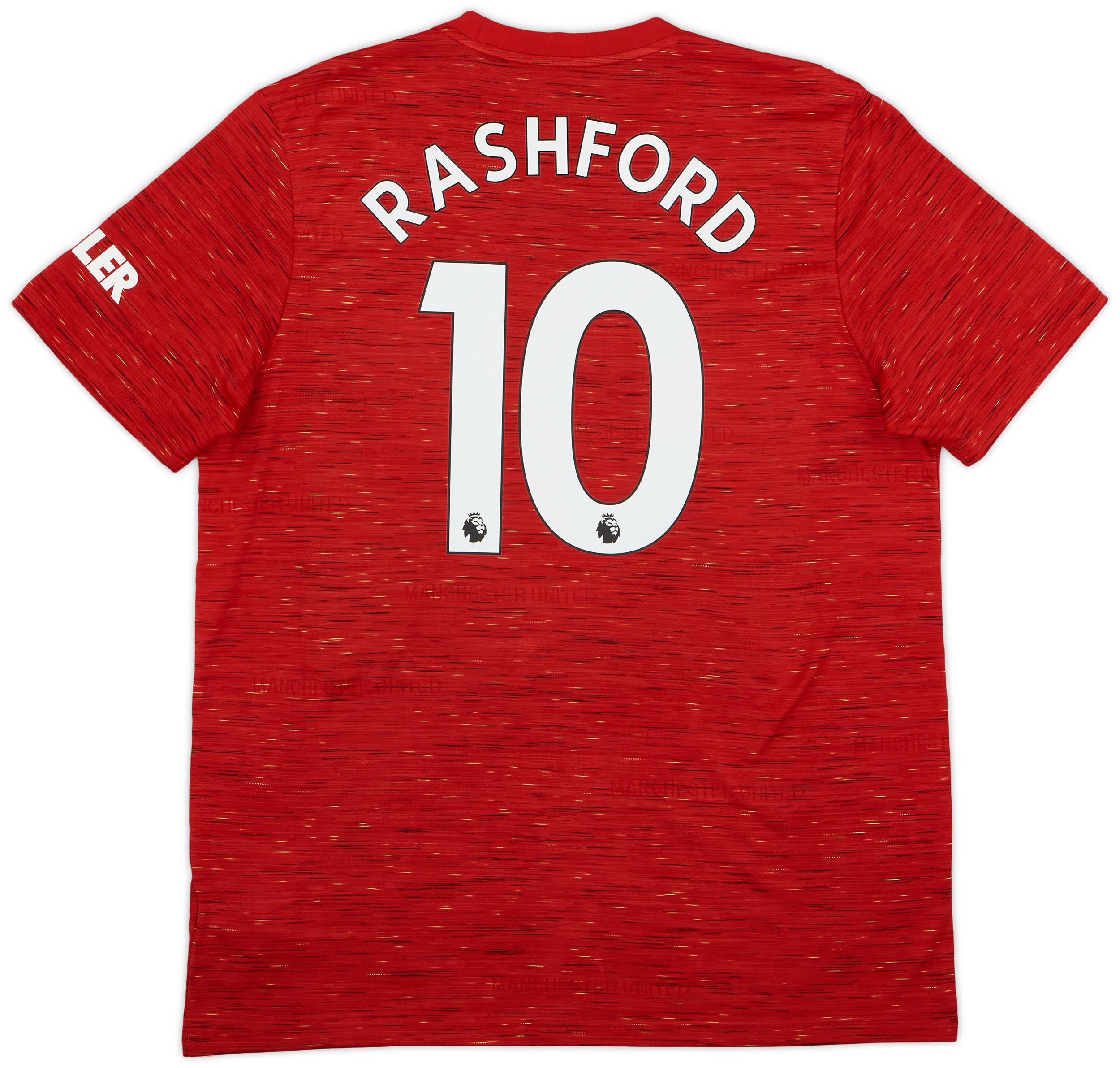 2020-21 Manchester United Home Shirt Rashford #10 - 9/10 - (XL)