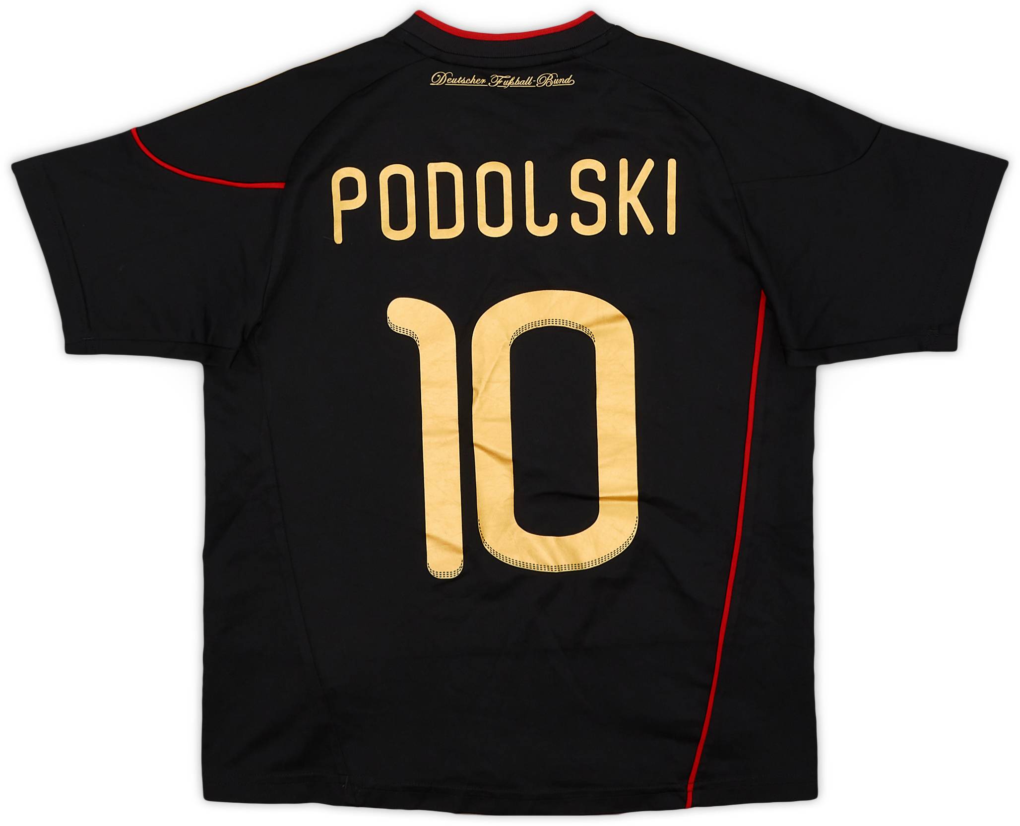 2010-11 Germany Away Shirt Podolski #10 - 8/10 - (S.Boys)