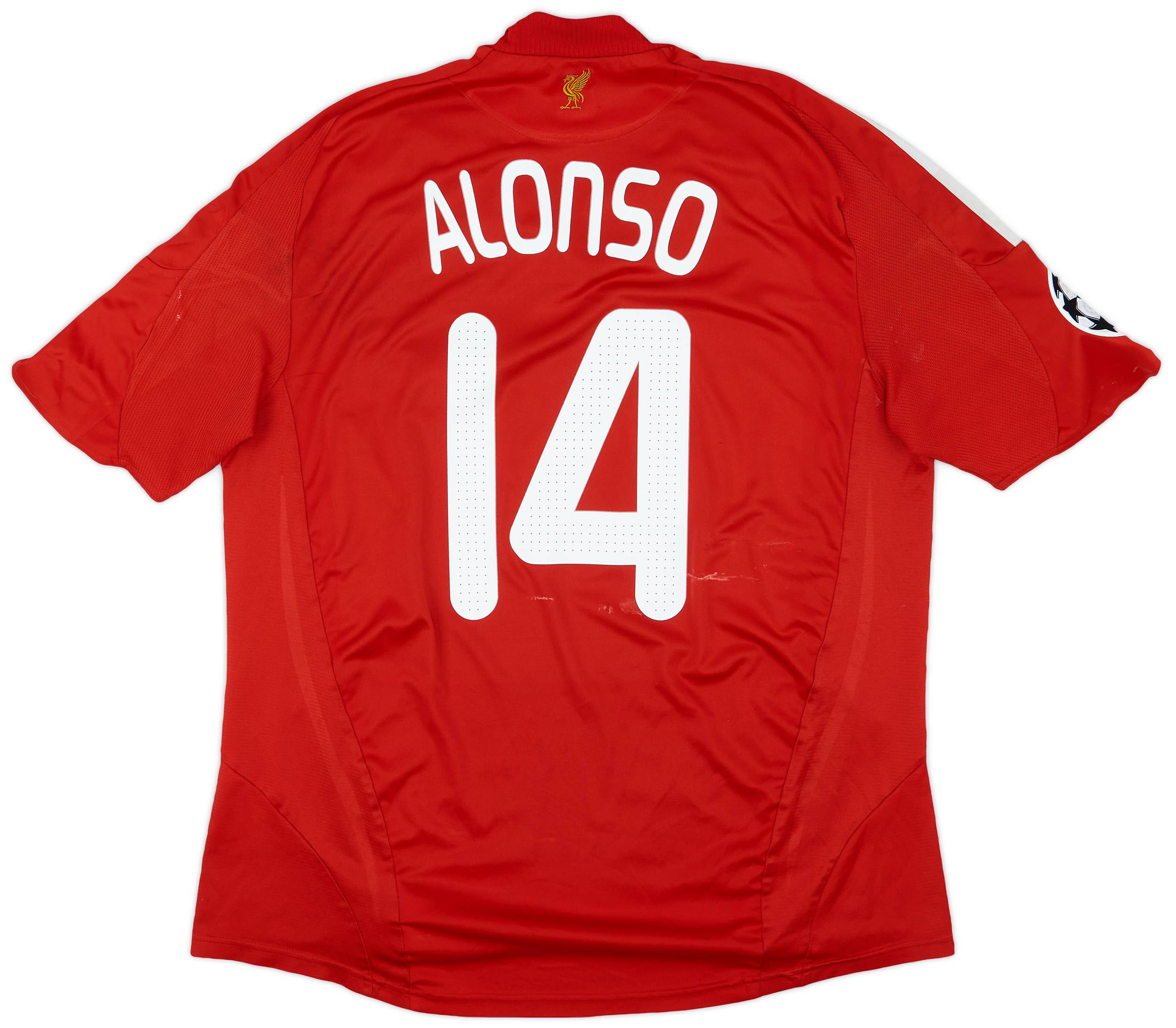 2008-10 Liverpool Home Shirt Alonso #14 - 5/10 - (XL)