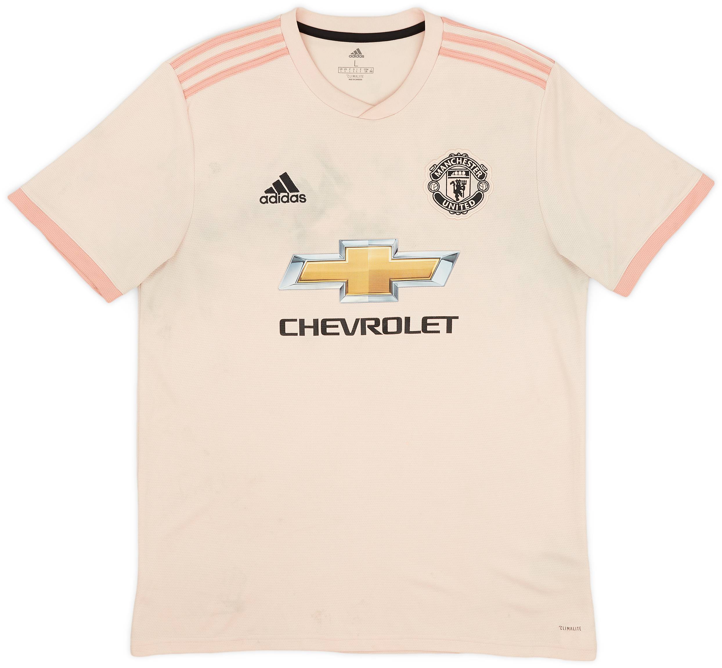 2018-19 Manchester United Away Shirt - 4/10 - (L)