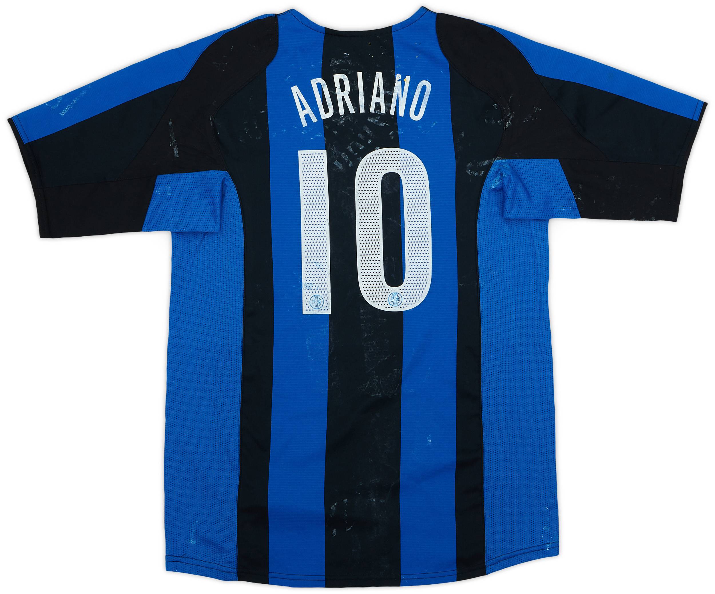 2004-05 Inter Milan Home Shirt Adriano #10 - 3/10 - (XL.Boys)