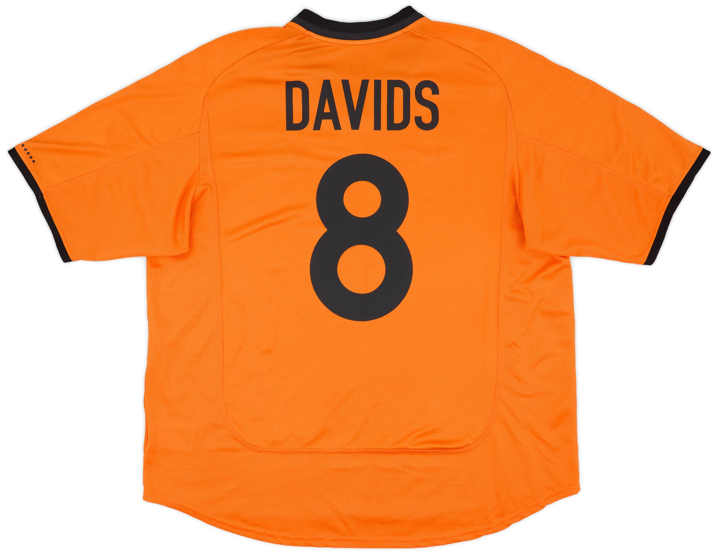 2000-02 Netherlands Home Shirt Davids #8 - 9/10 - (XXL)