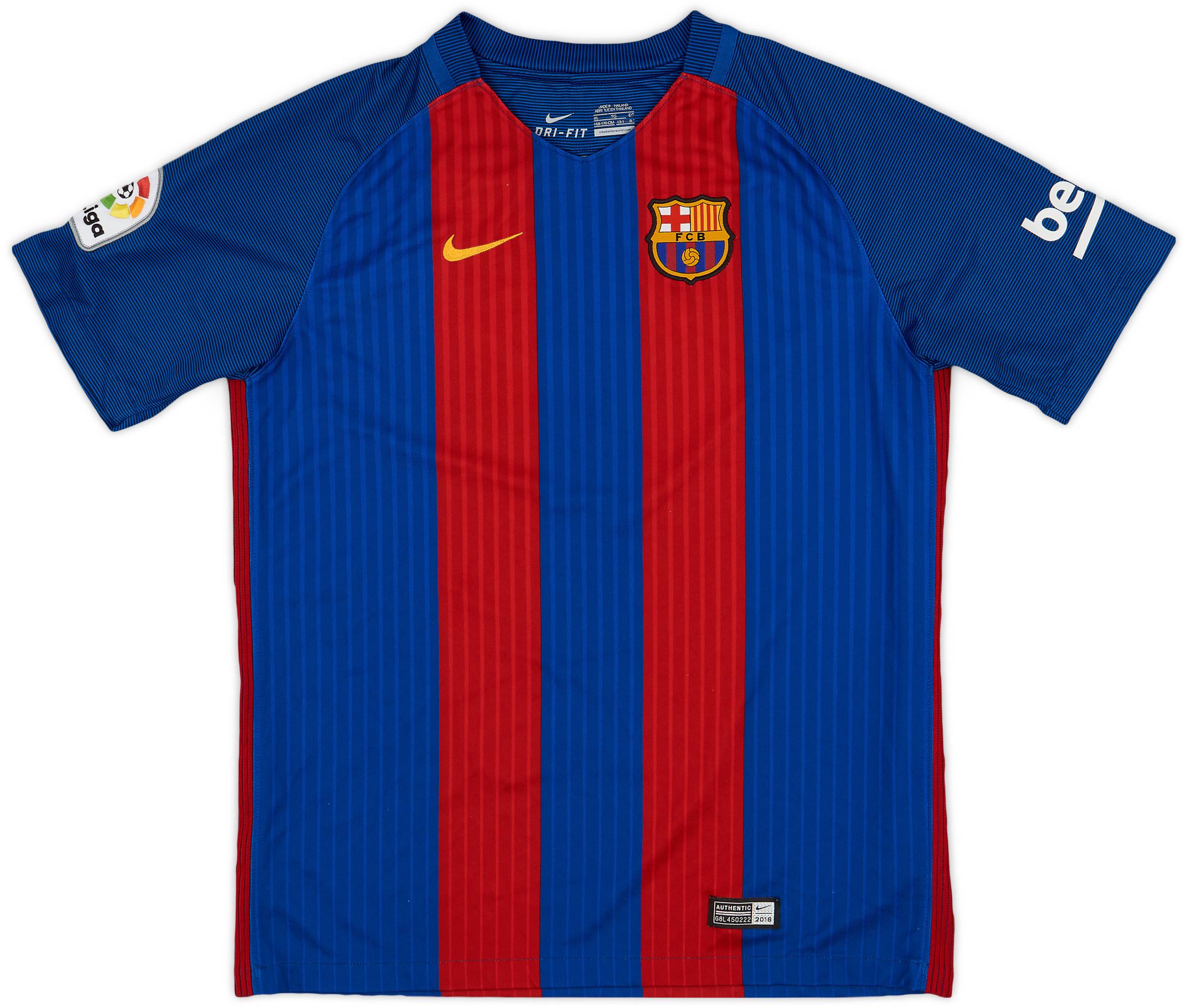 2016-17 Barcelona Home Shirt - 8/10 - (XL.Boys)