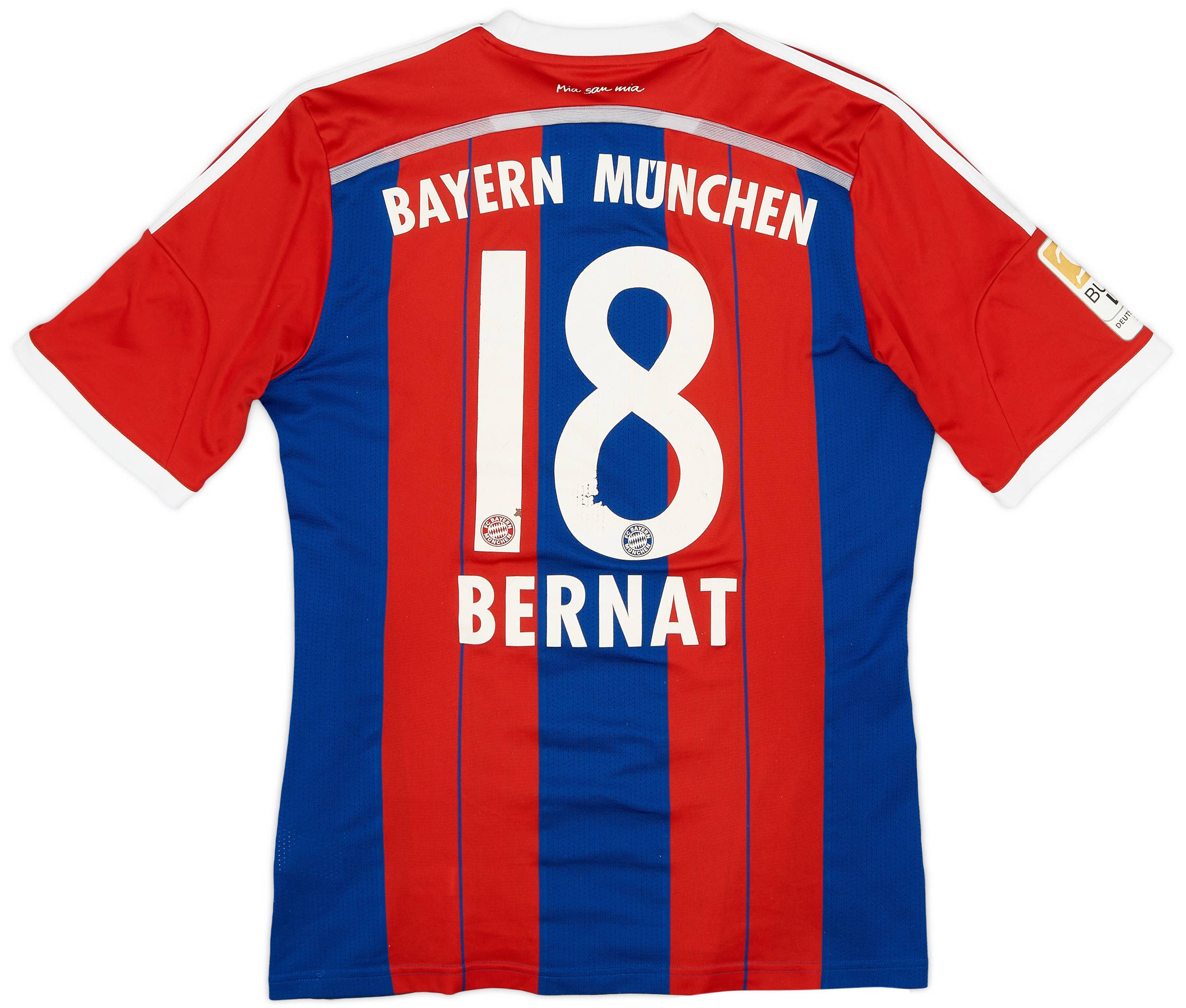 2014-15 Bayern Munich Home Shirt Bernat #18 - 6/10 - (M)