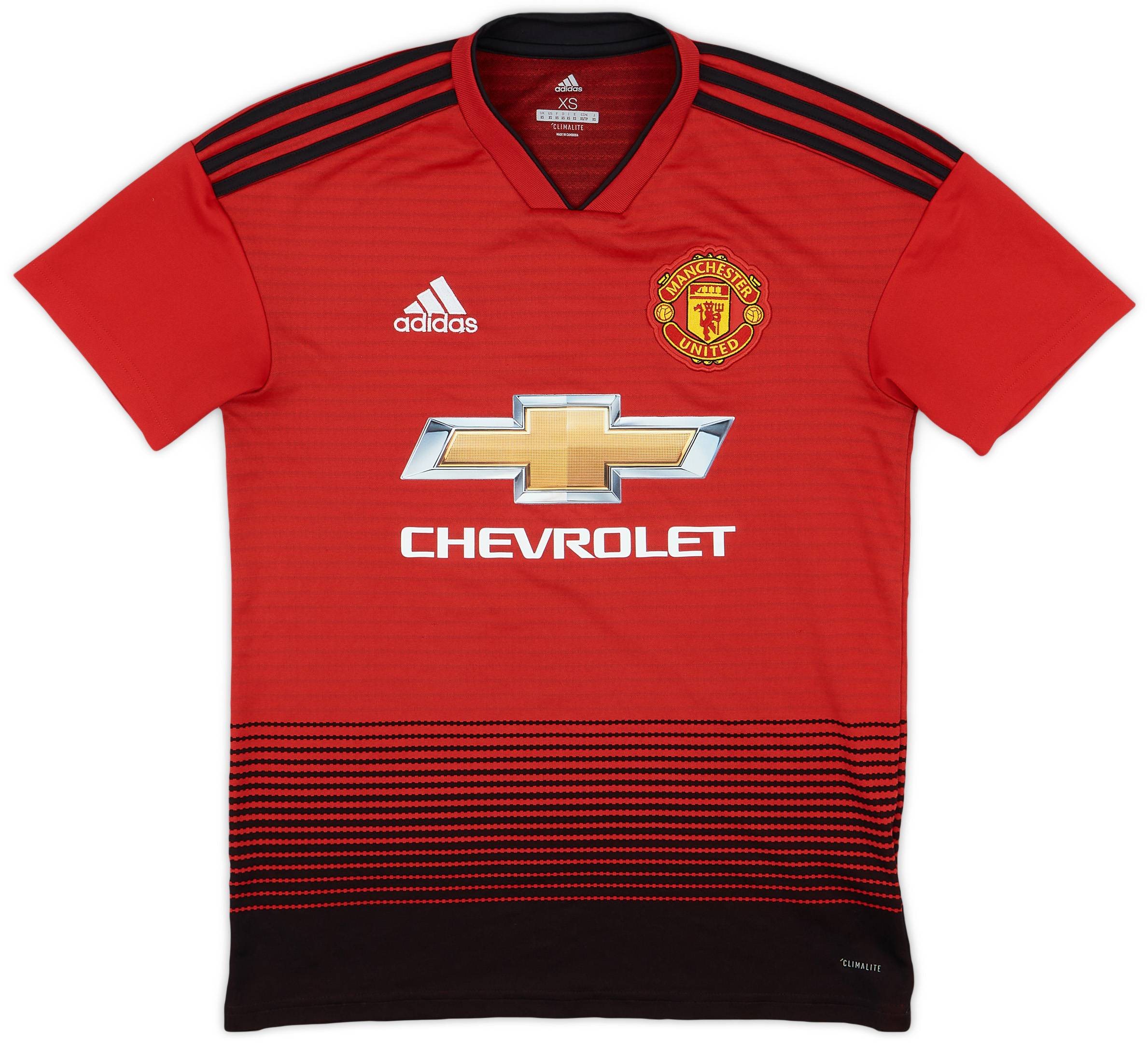 2018-19 Manchester United Home Shirt - 7/10 - (XS)