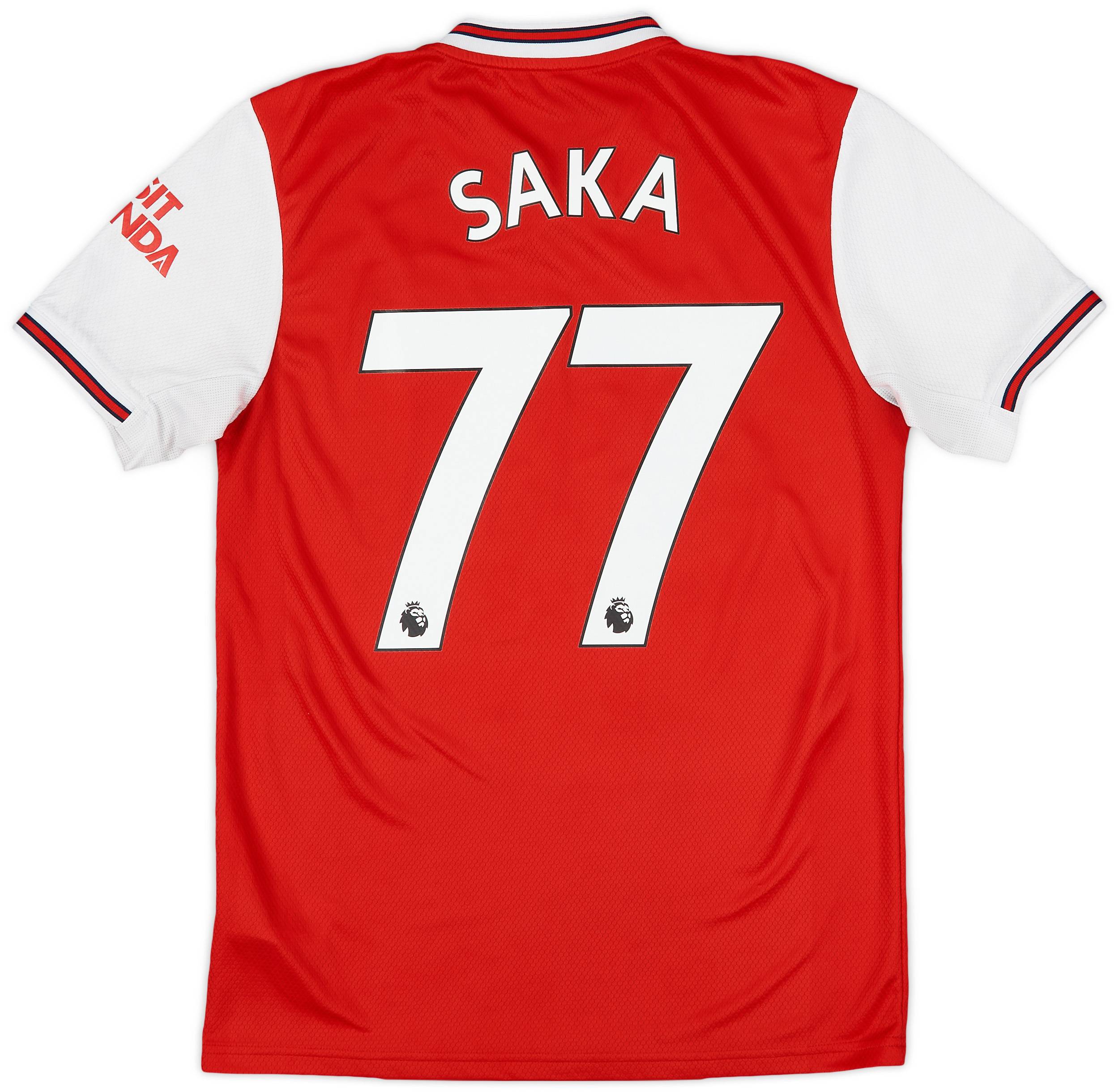 2019-20 Arsenal Home Shirt Saka #77 - 8/10 - (S)