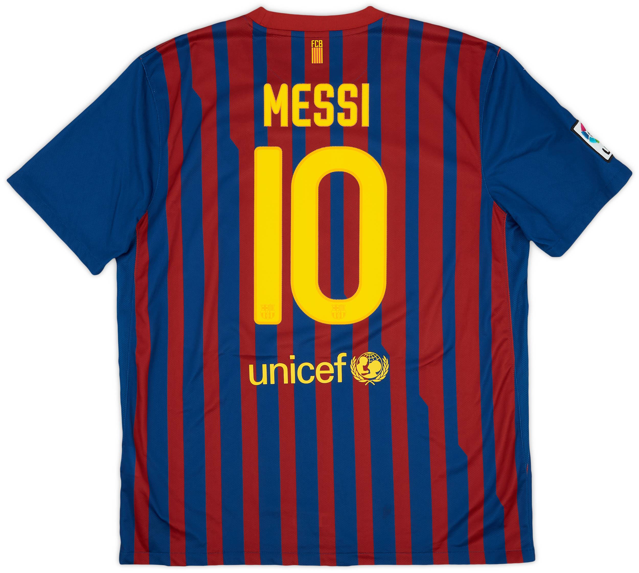2011-12 Barcelona Home Shirt Messi #10 - 9/10 - (XL)