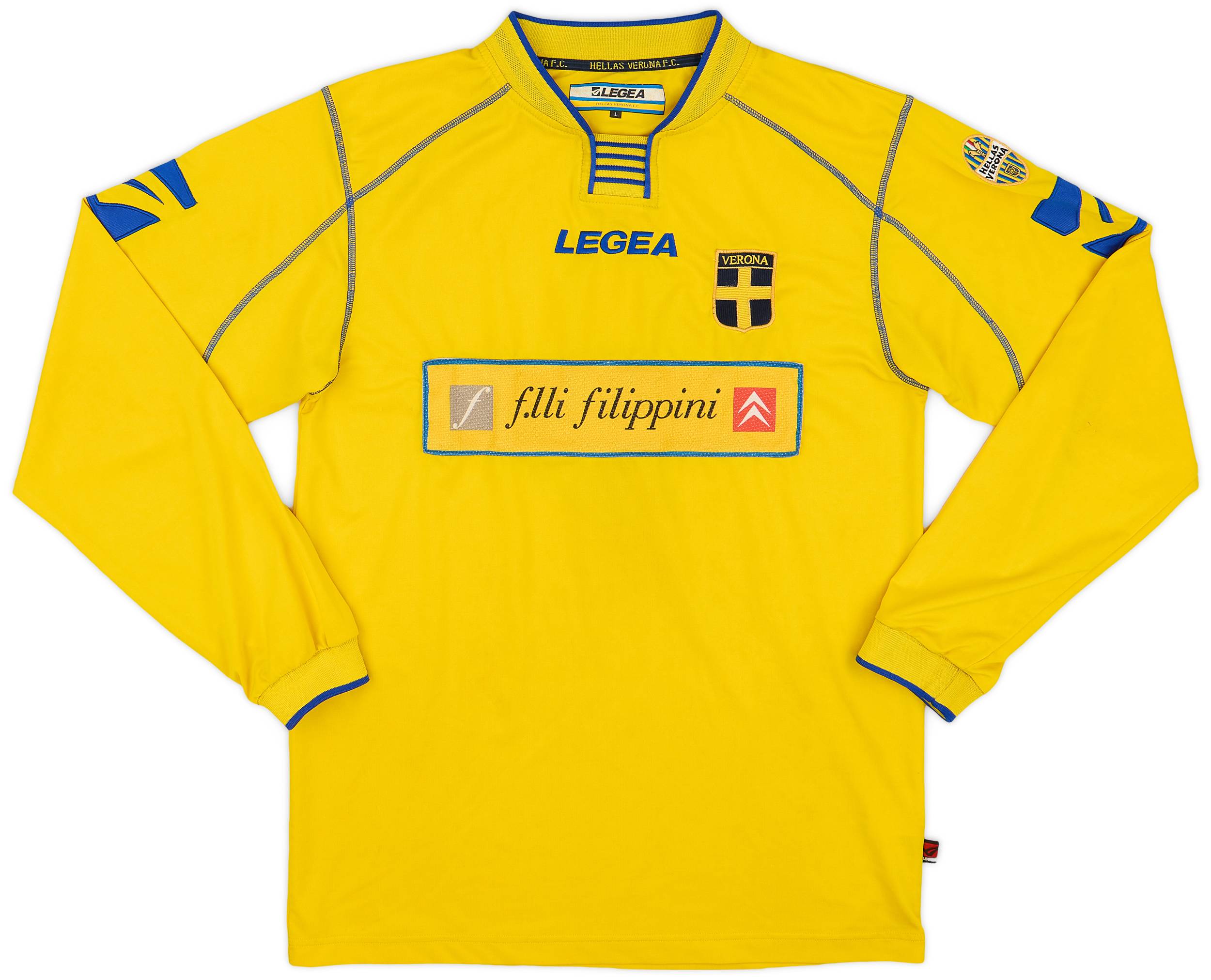 2004-05 Hellas Verona Away L/S Shirt #9 - 8/10 - (L)