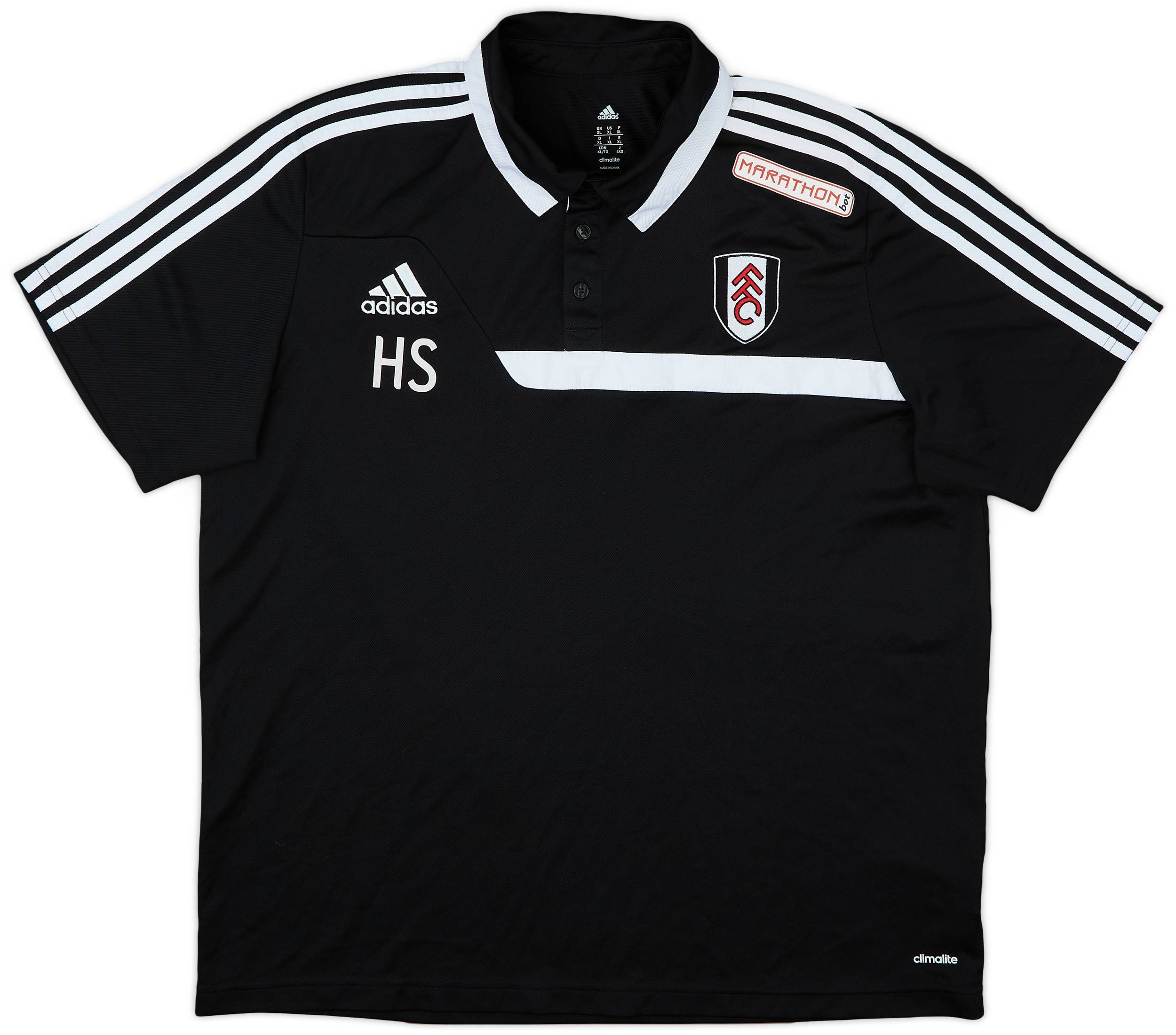 2013-14 Fulham Staff Issue adidas Polo Shirt HS - 8/10 - (XL)