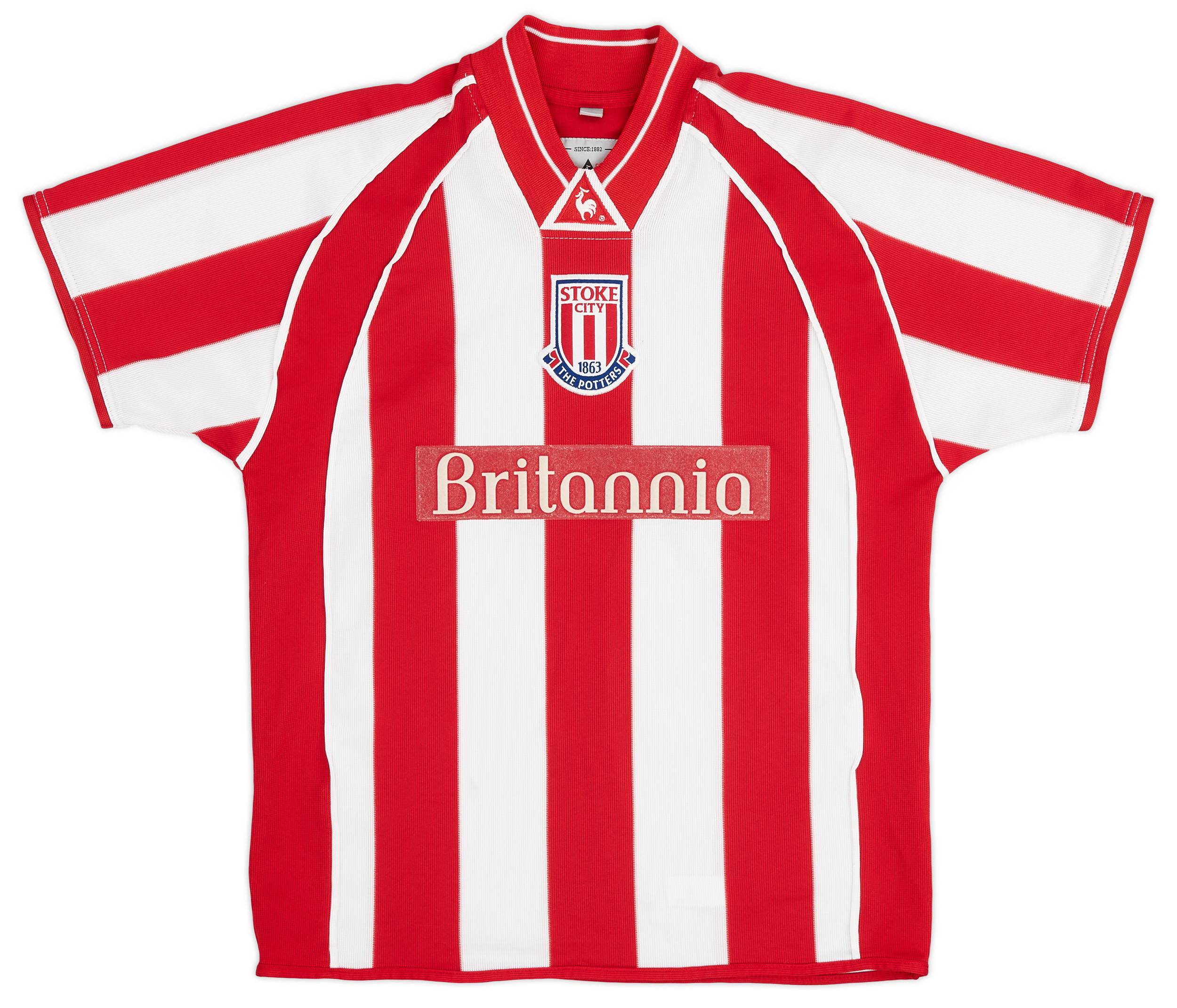 2001-03 Stoke City Home Shirt - 7/10 - (M.Boys)