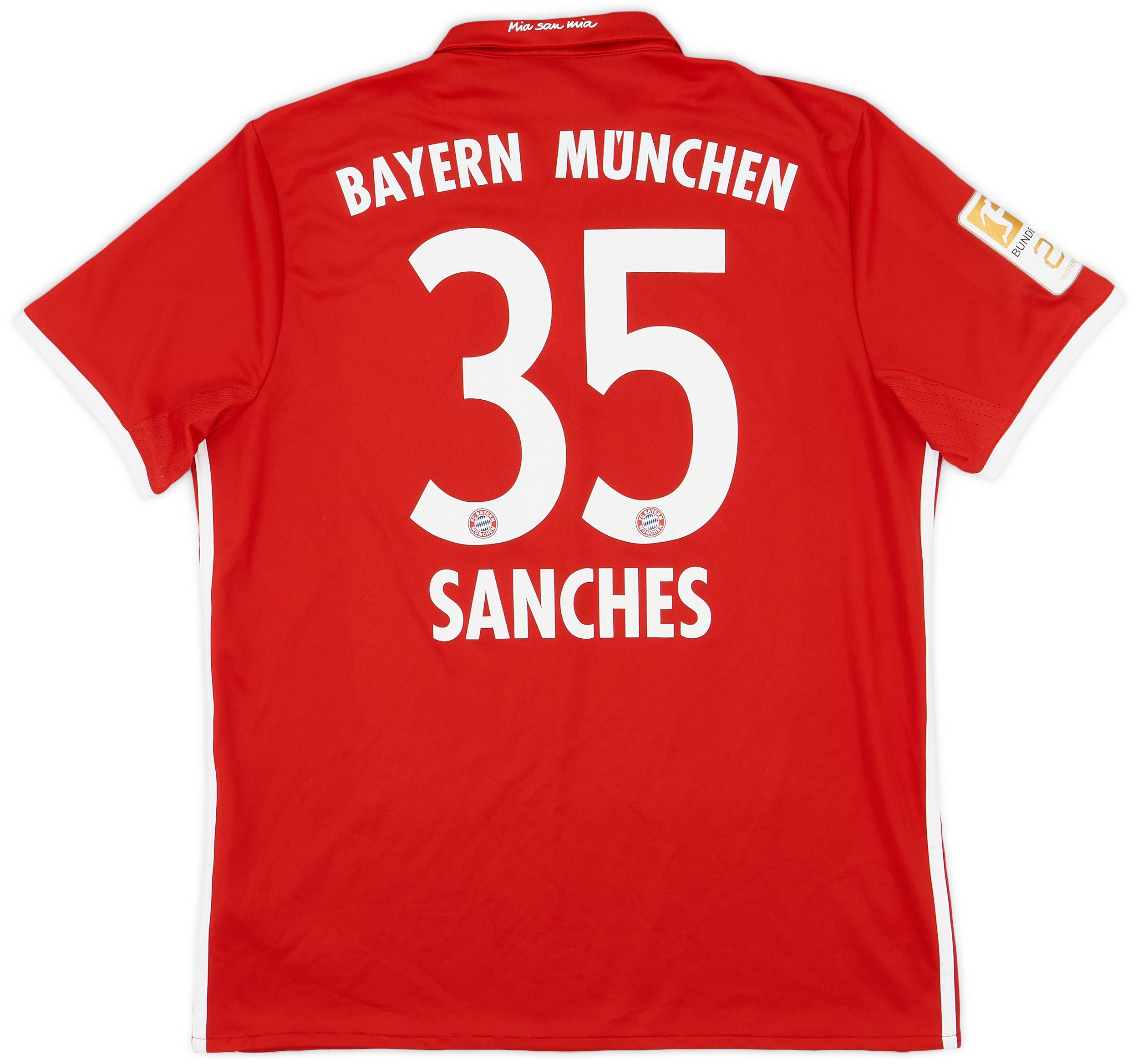 2016-17 Bayern Munich Home Shirt Sanches #35 - 8/10 - (L)