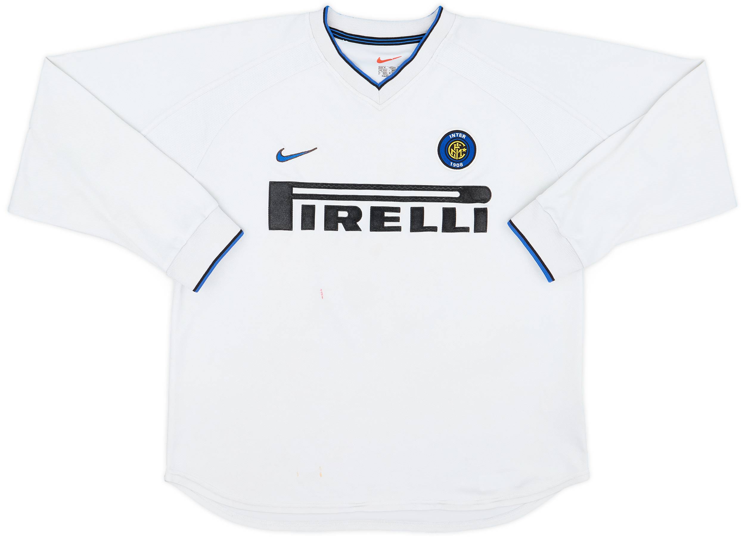 1999-00 Inter Milan Match Issue Away L/S Shirt #5