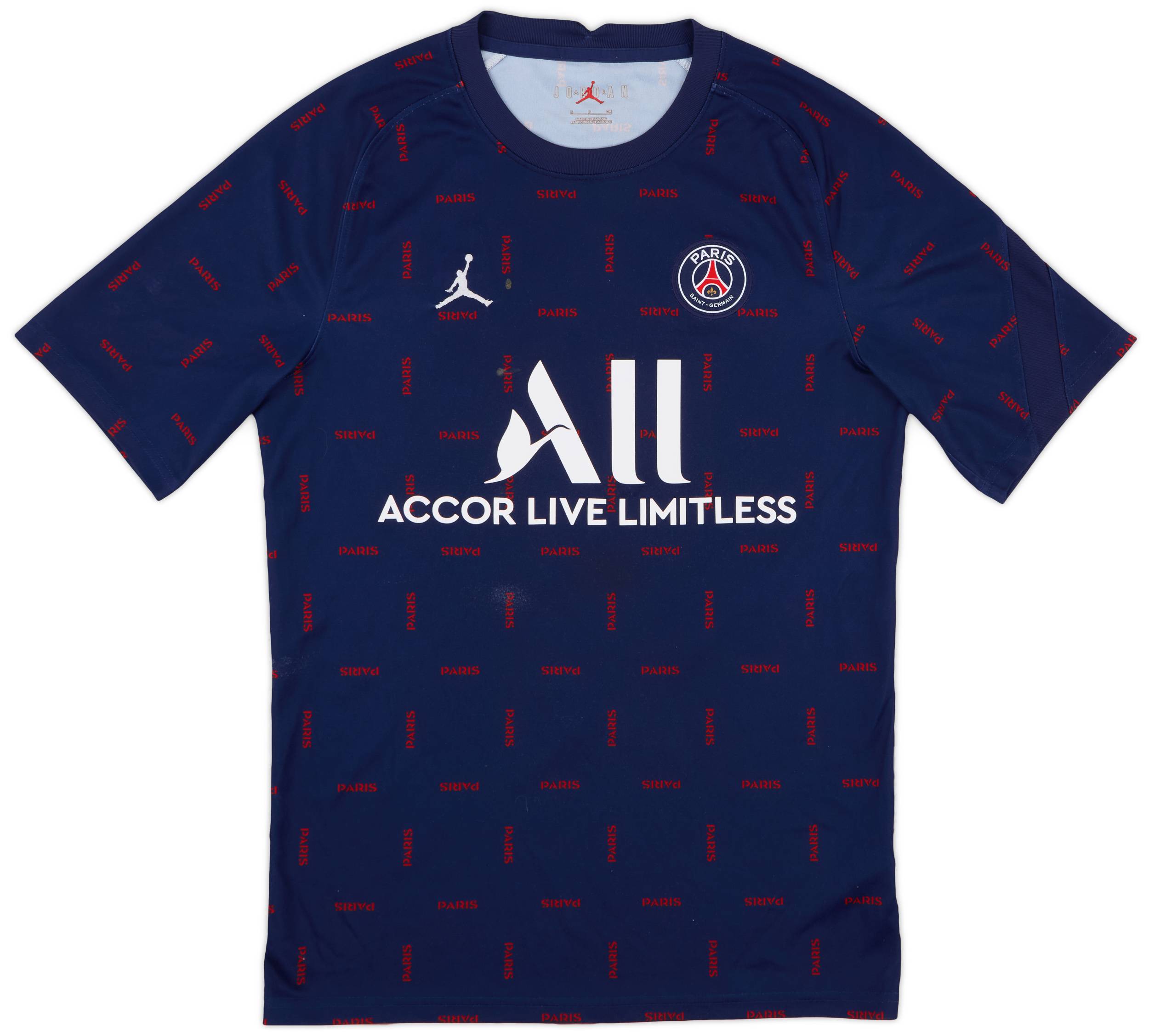 2021 22 Paris Saint Germain Jordan Training Shirt 4 10 S