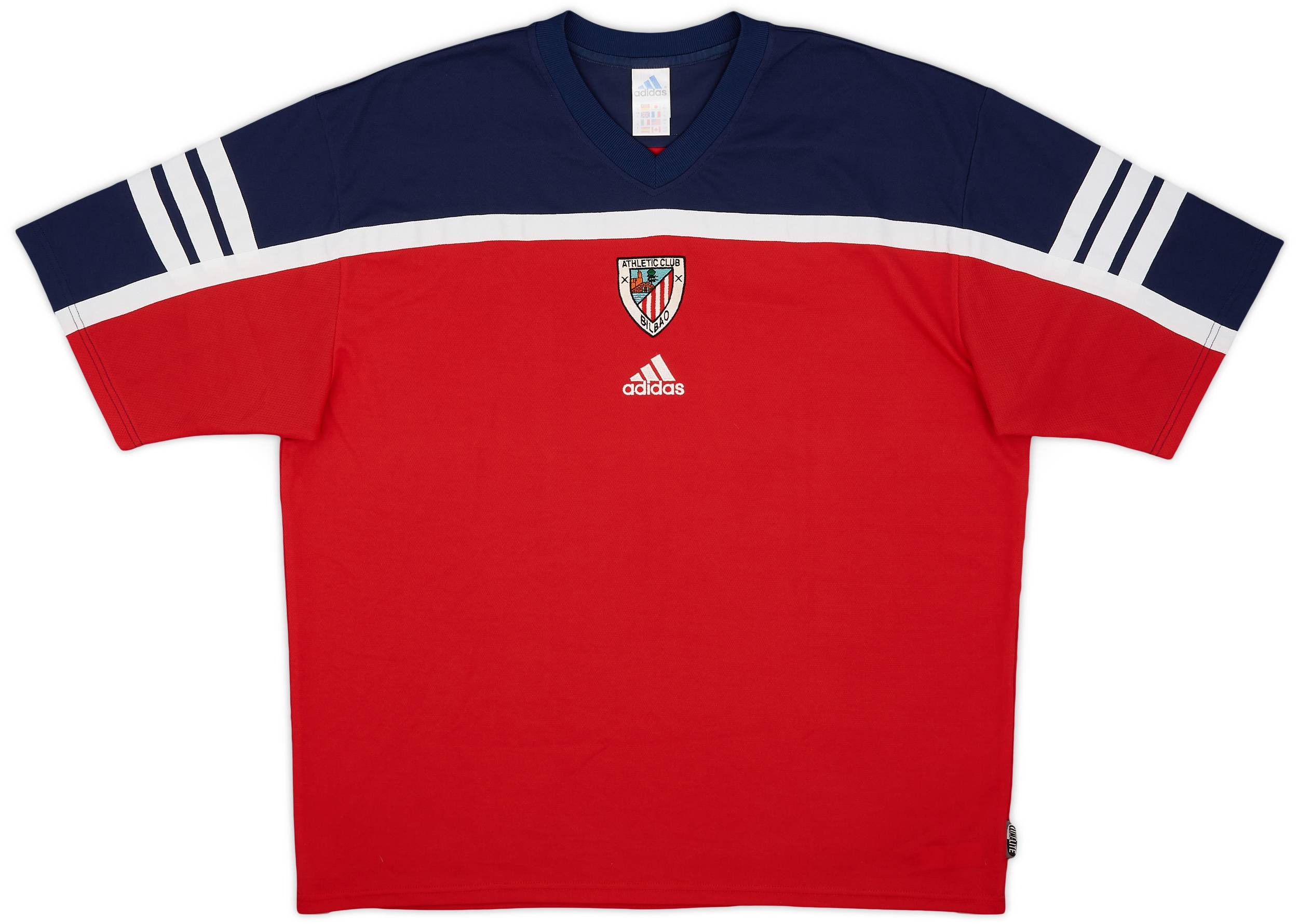 2000 01 Athletic Bilbao adidas Training Shirt 8 10 XL