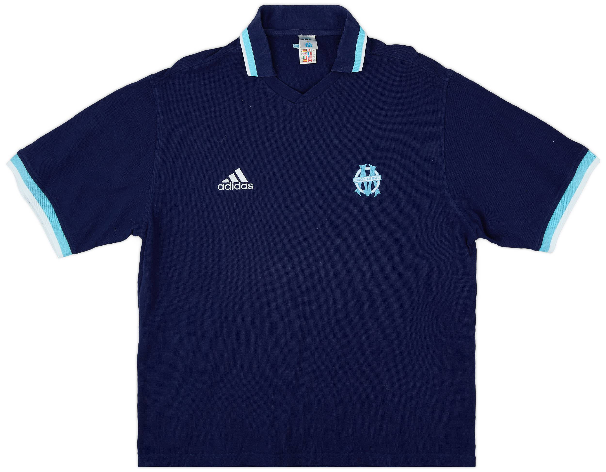 2000-01 Olympique Marseille adidas Training Shirt - 9/10 - (XL)
