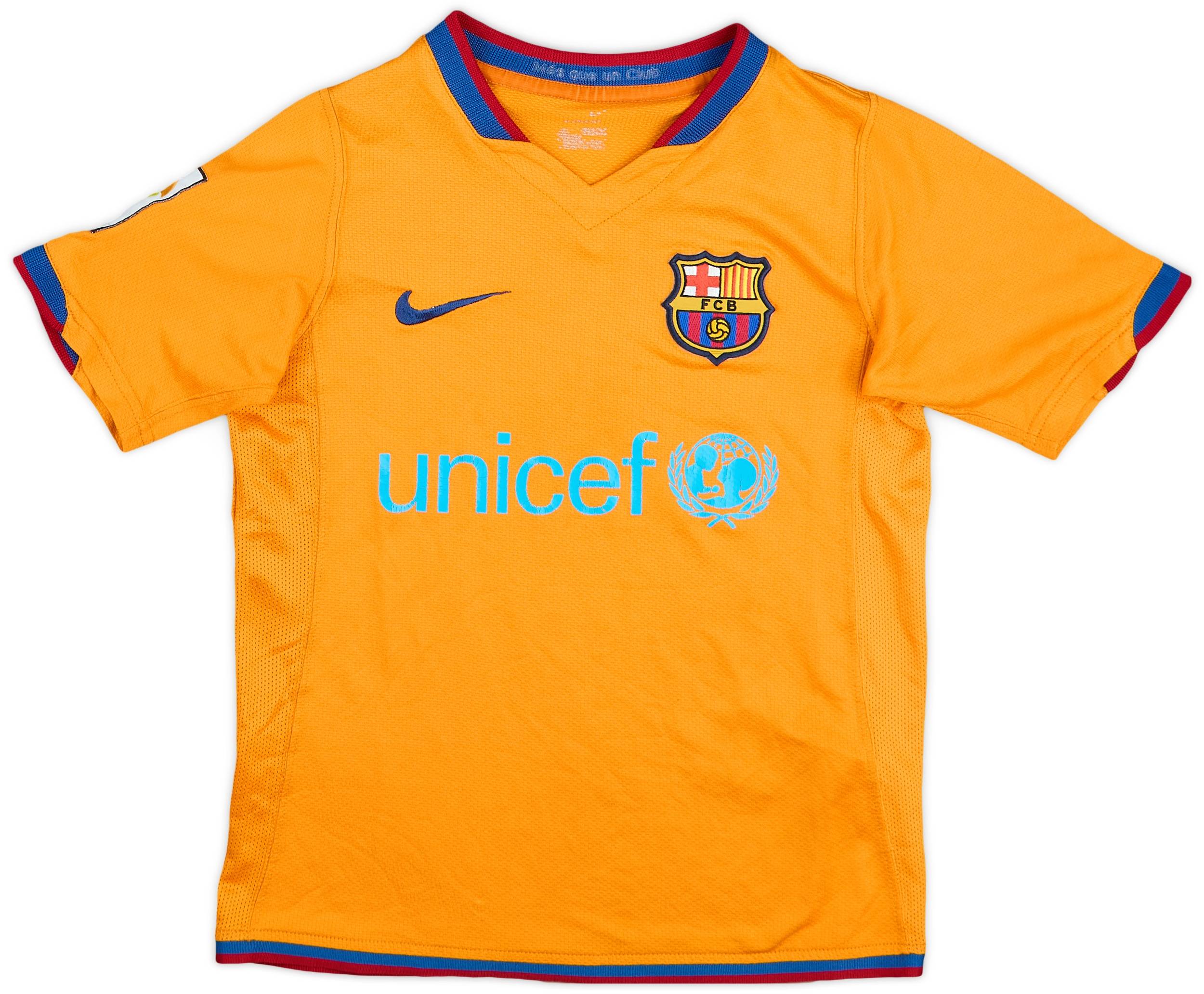 2006-08 Barcelona Away Shirt - 7/10 - (S.Boys)