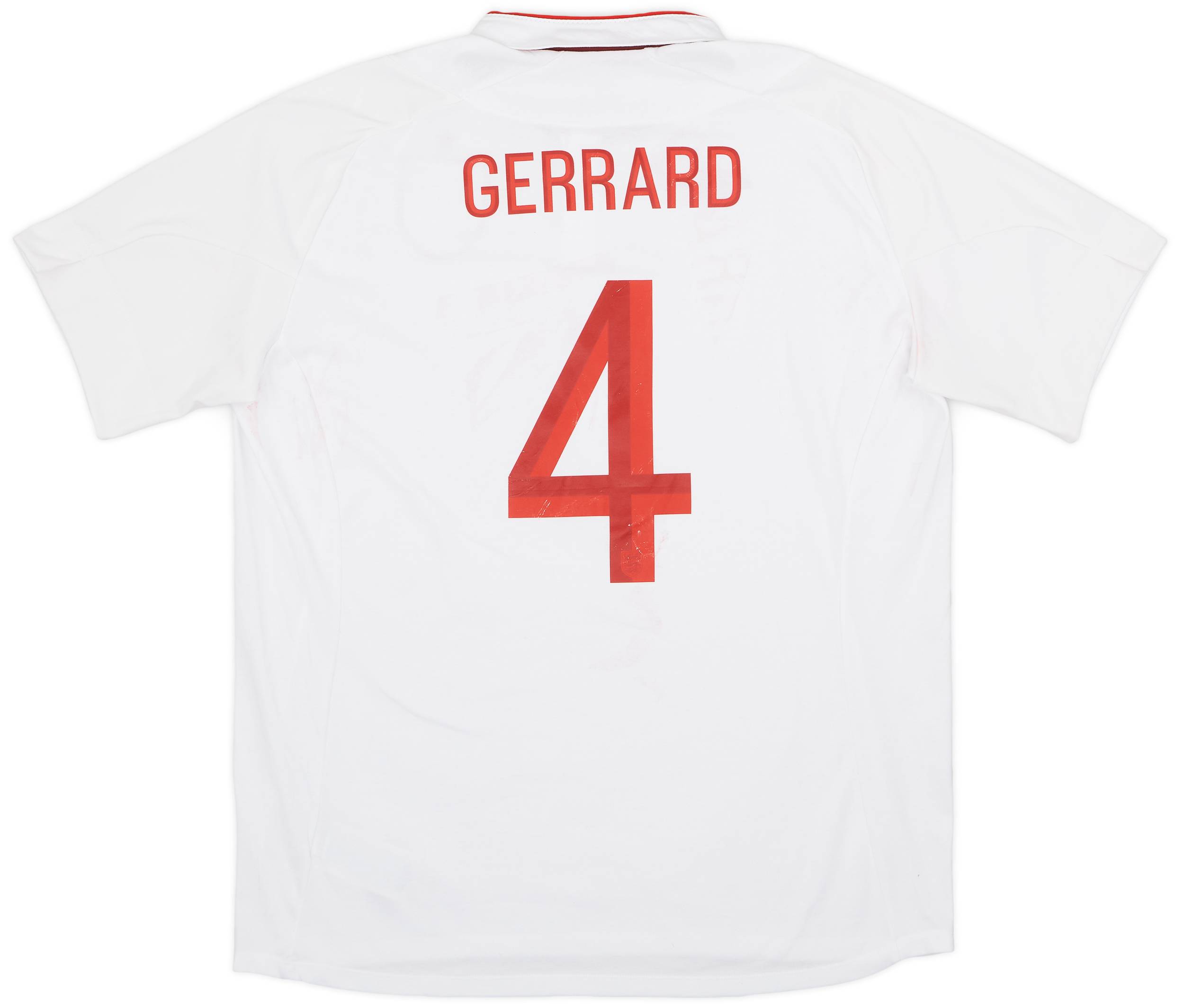 2012-13 England Home Shirt Gerrard #4 - 4/10 - (XXL)