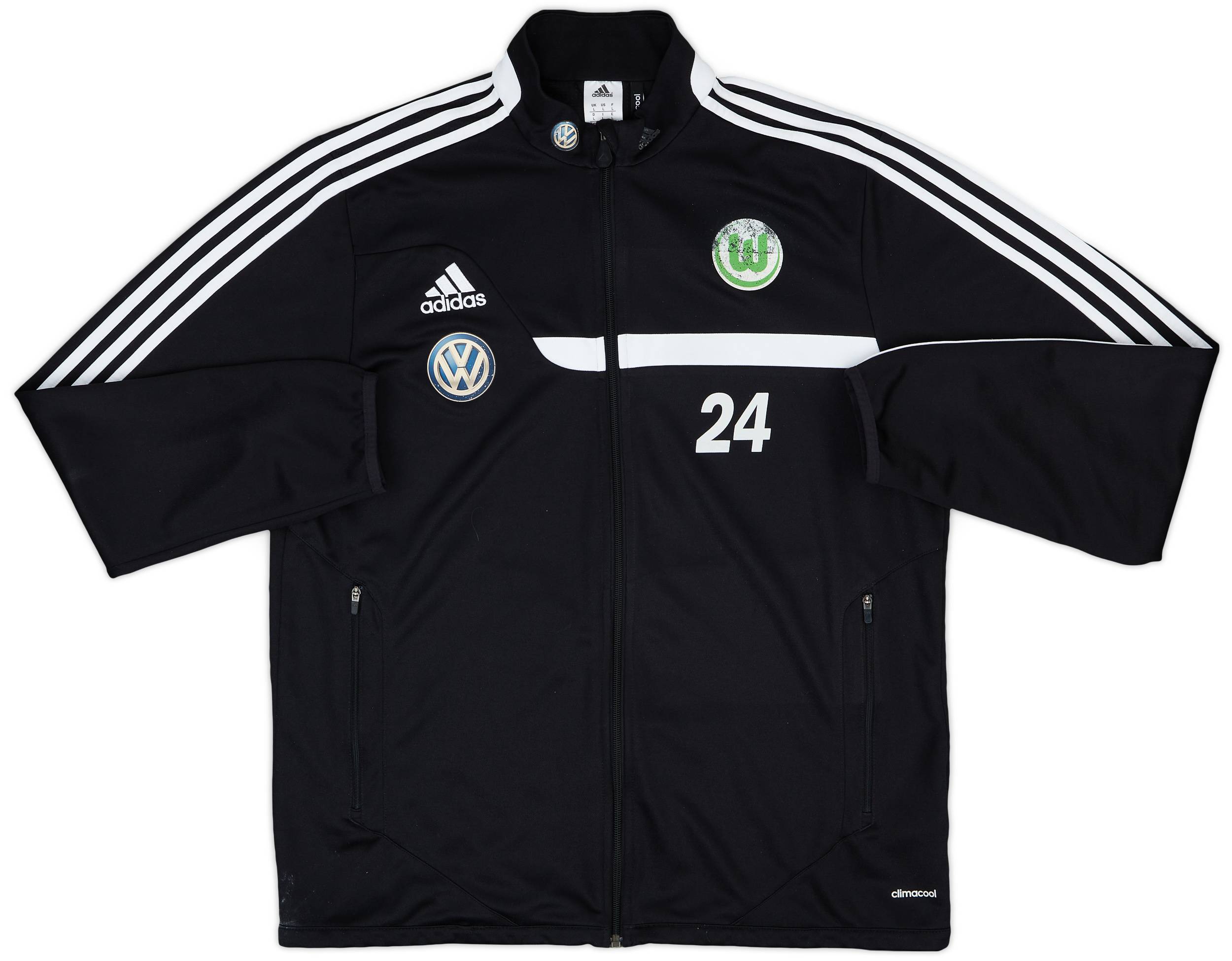 2013-14 Wolfsburg adidas Player Issue Track Jacket #24 - 5/10 - (L)
