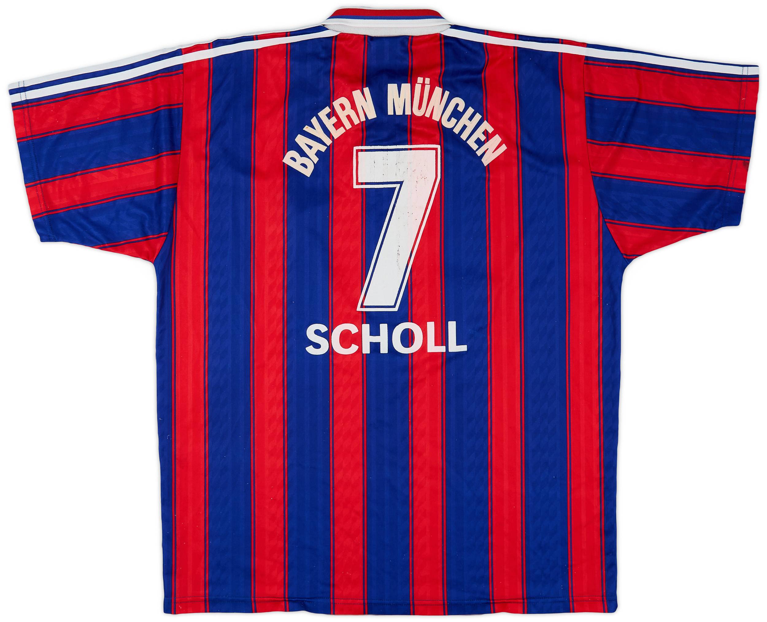 1995-97 Bayern Munich Home Shirt Scholl #7 - 6/10 - (XL)