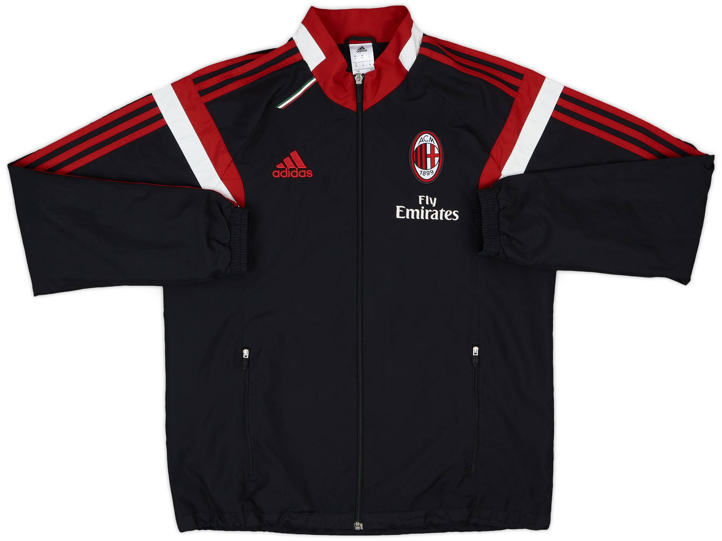 2014-15 AC Milan adidas Track Jacket - 9/10 - (M)