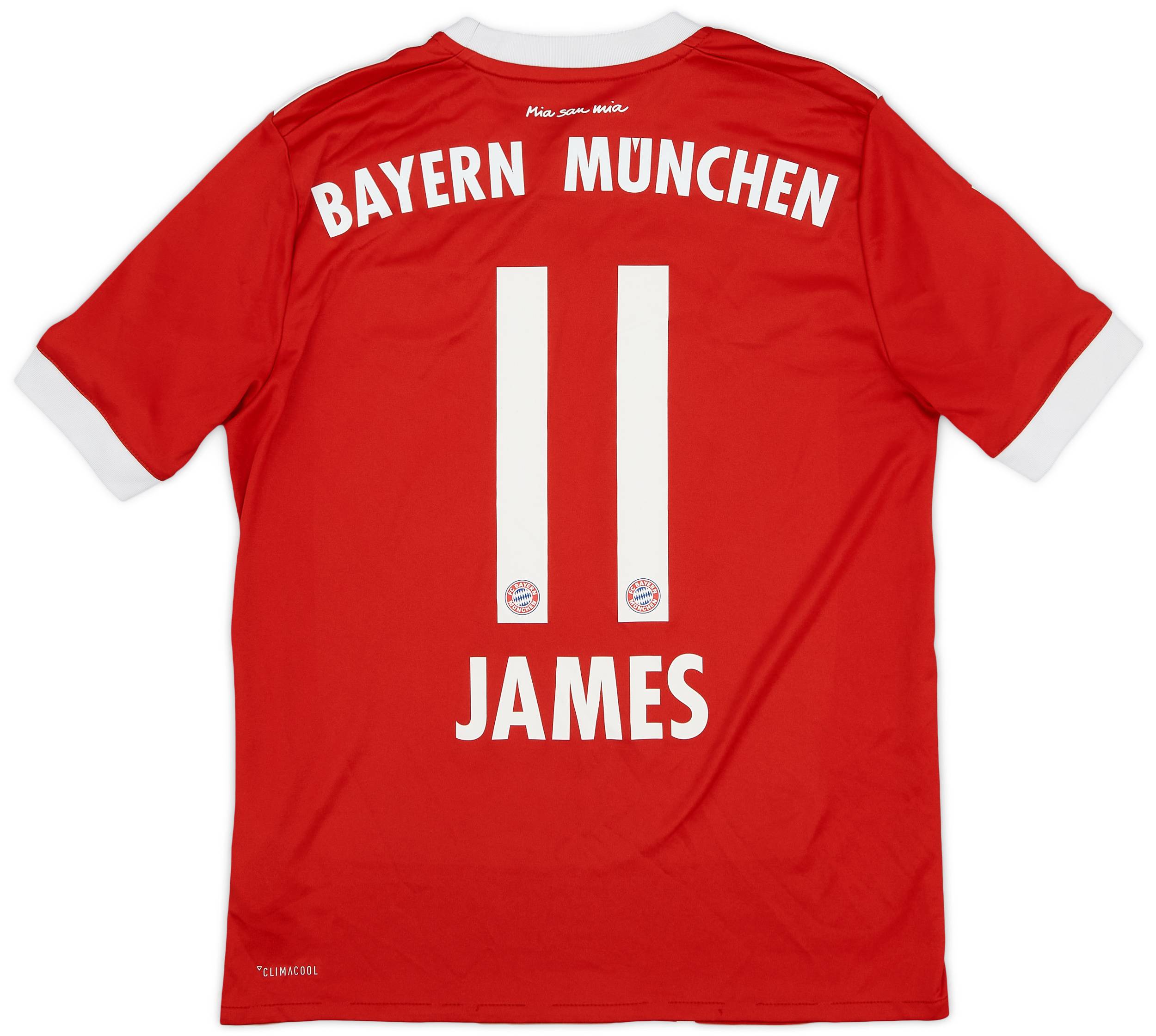 2017-18 Bayern Munich Home Shirt James #11 - 8/10 - (L.Boys)