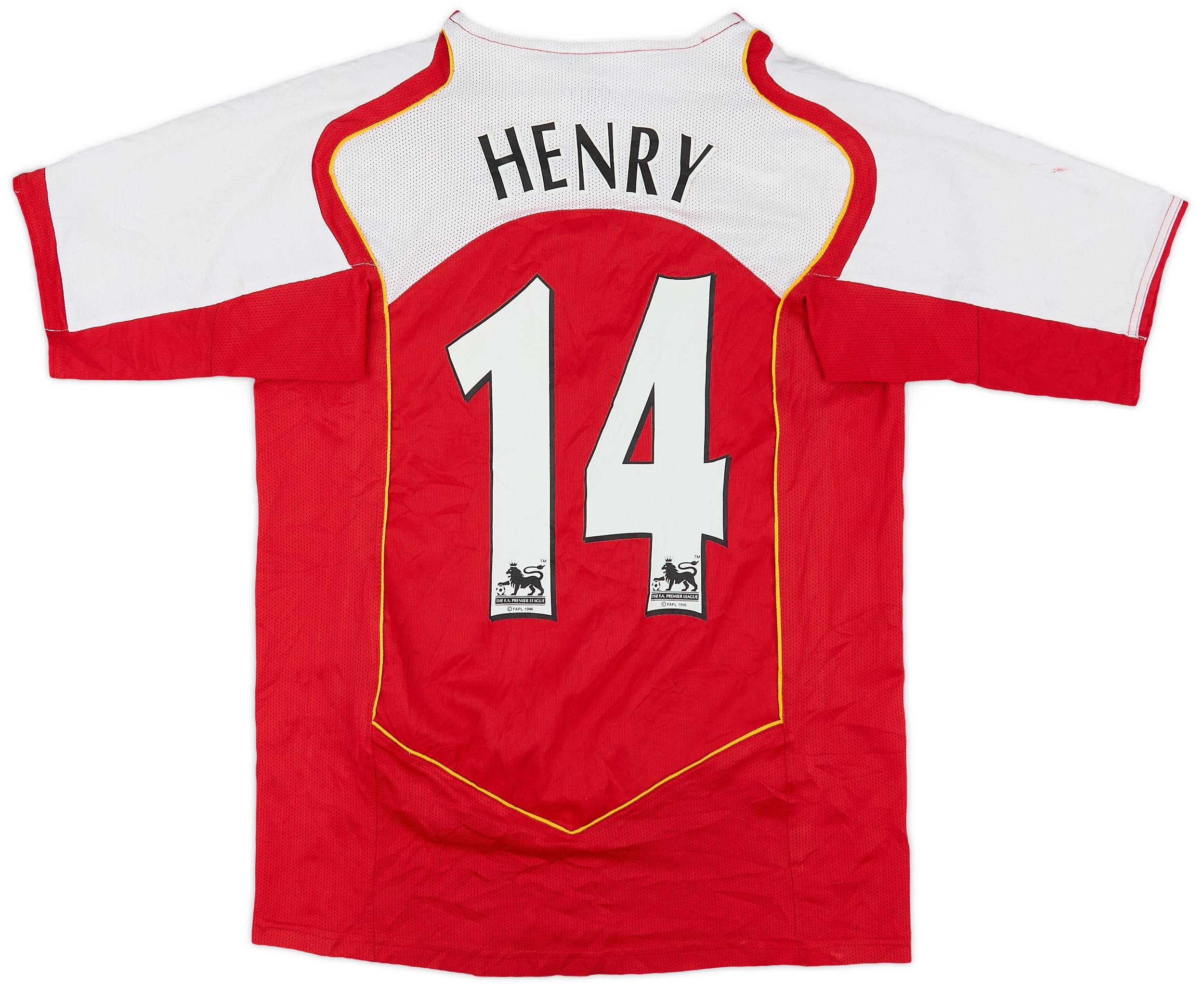 2004-05 Arsenal Home Shirt Henry #14 - 5/10 - (L.Boys)