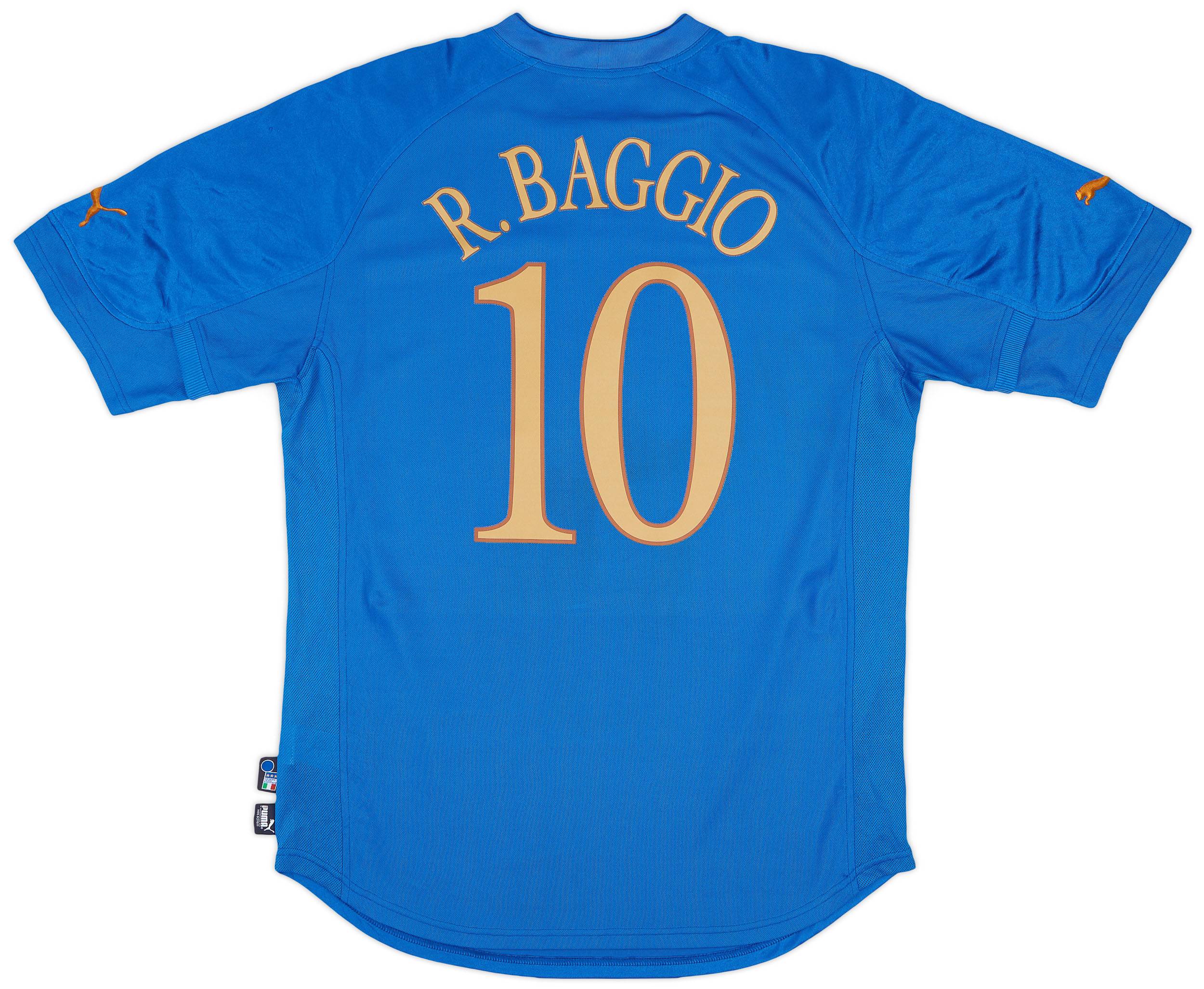 2004-06 Italy Home Shirt Baggio #10 - 6/10 - (XL)