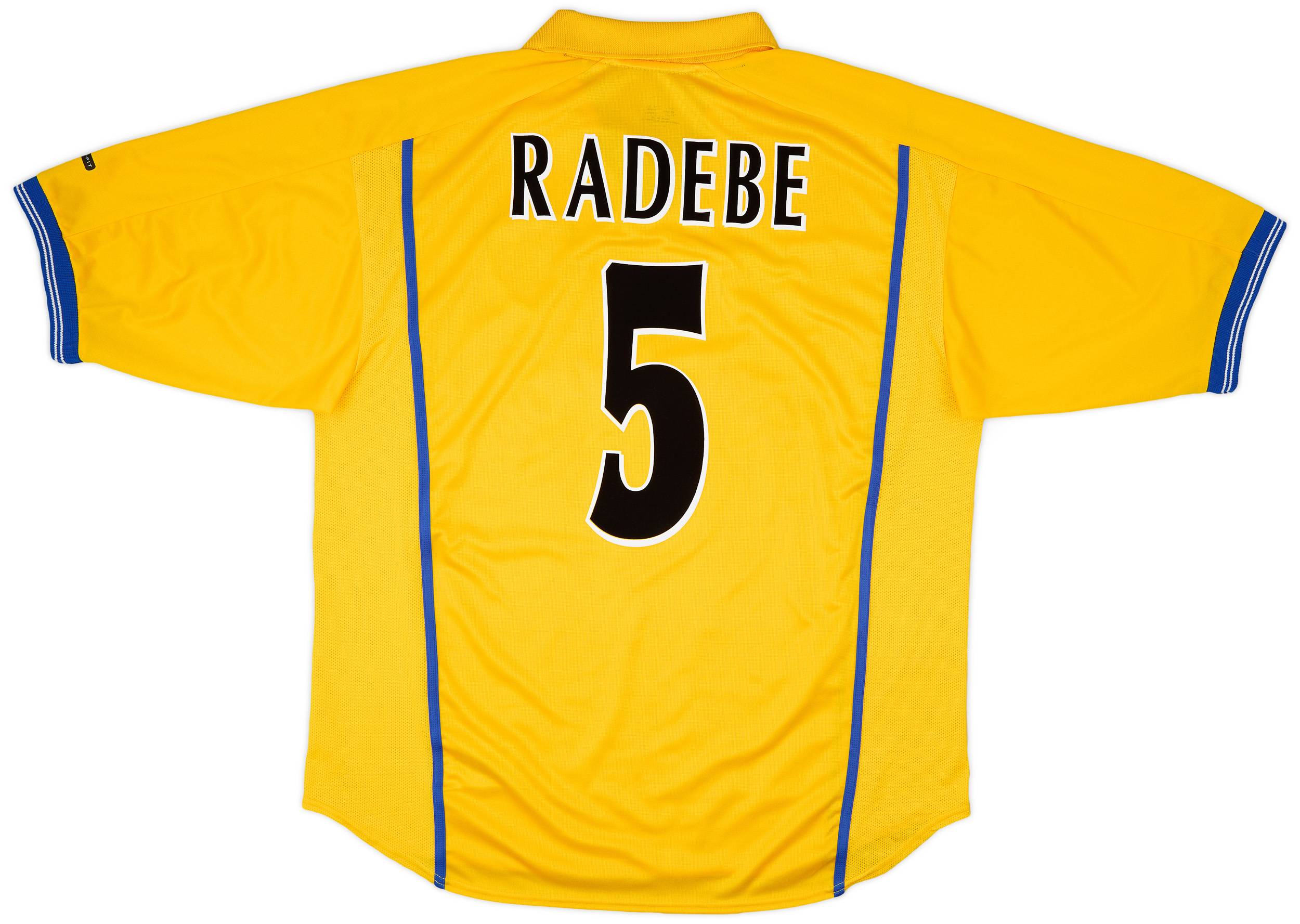 2000-02 Leeds United Away Shirt Radebe #5 - 8/10 - (L)