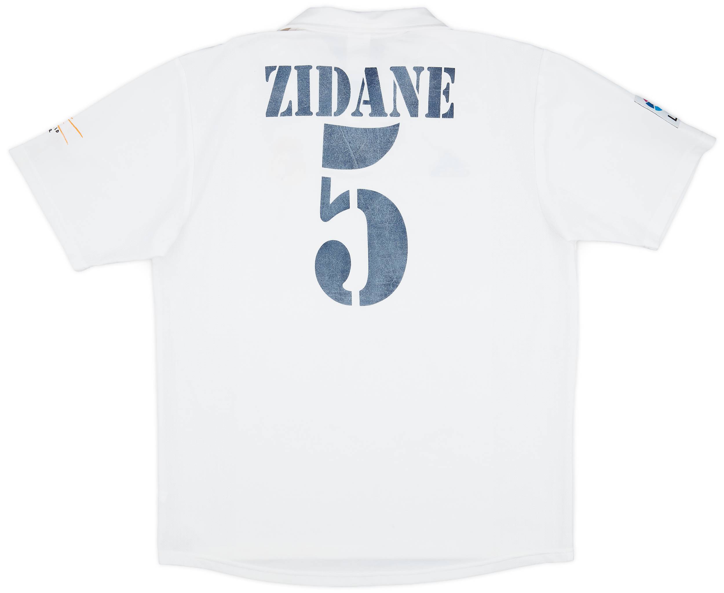 2002-03 Real Madrid Centenary Home Shirt Zidane #5 - 4/10 - (L)