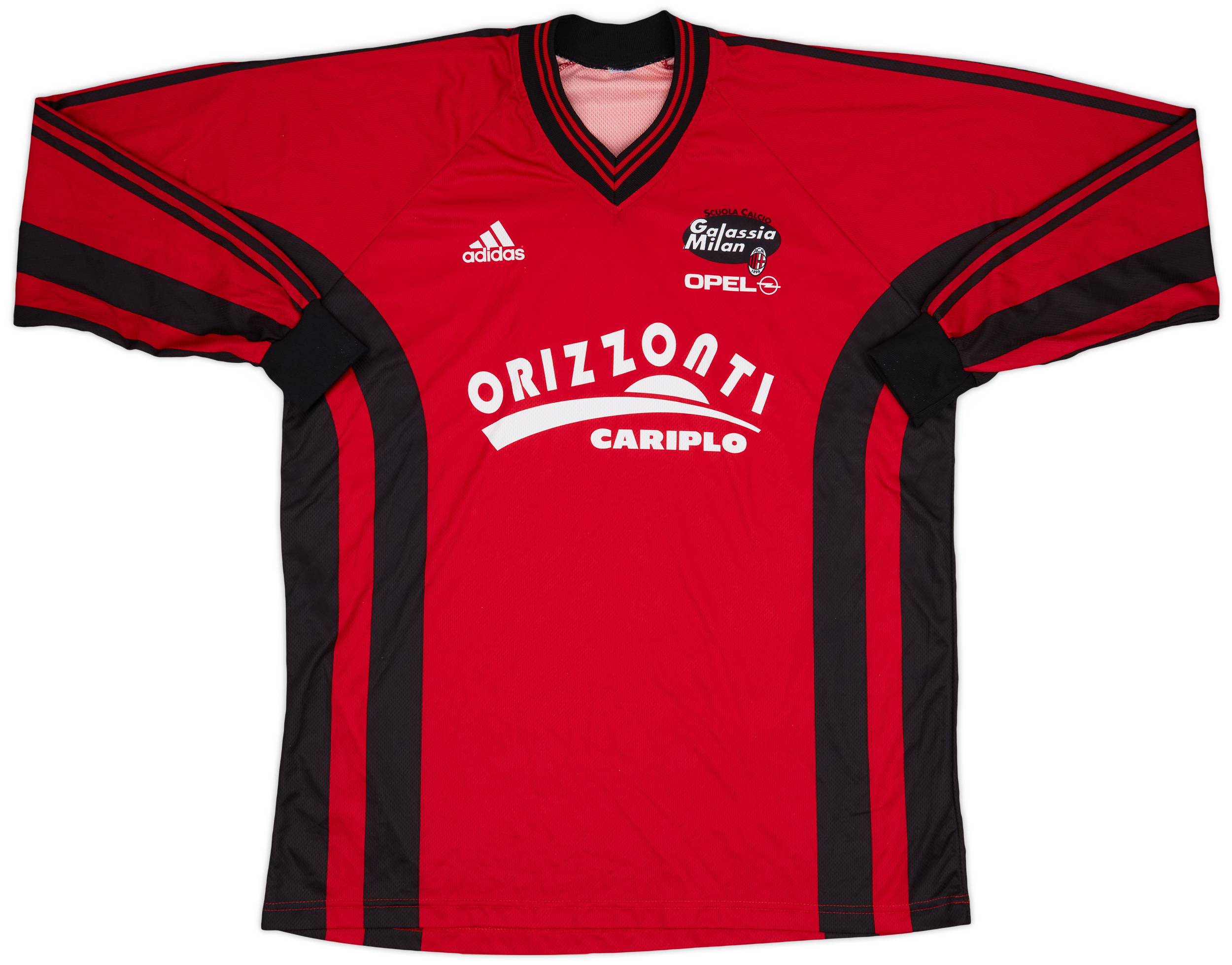 2000-01 AC Milan Scuola Calcio adidas Training L/S Shirt - 7/10 - (XL)