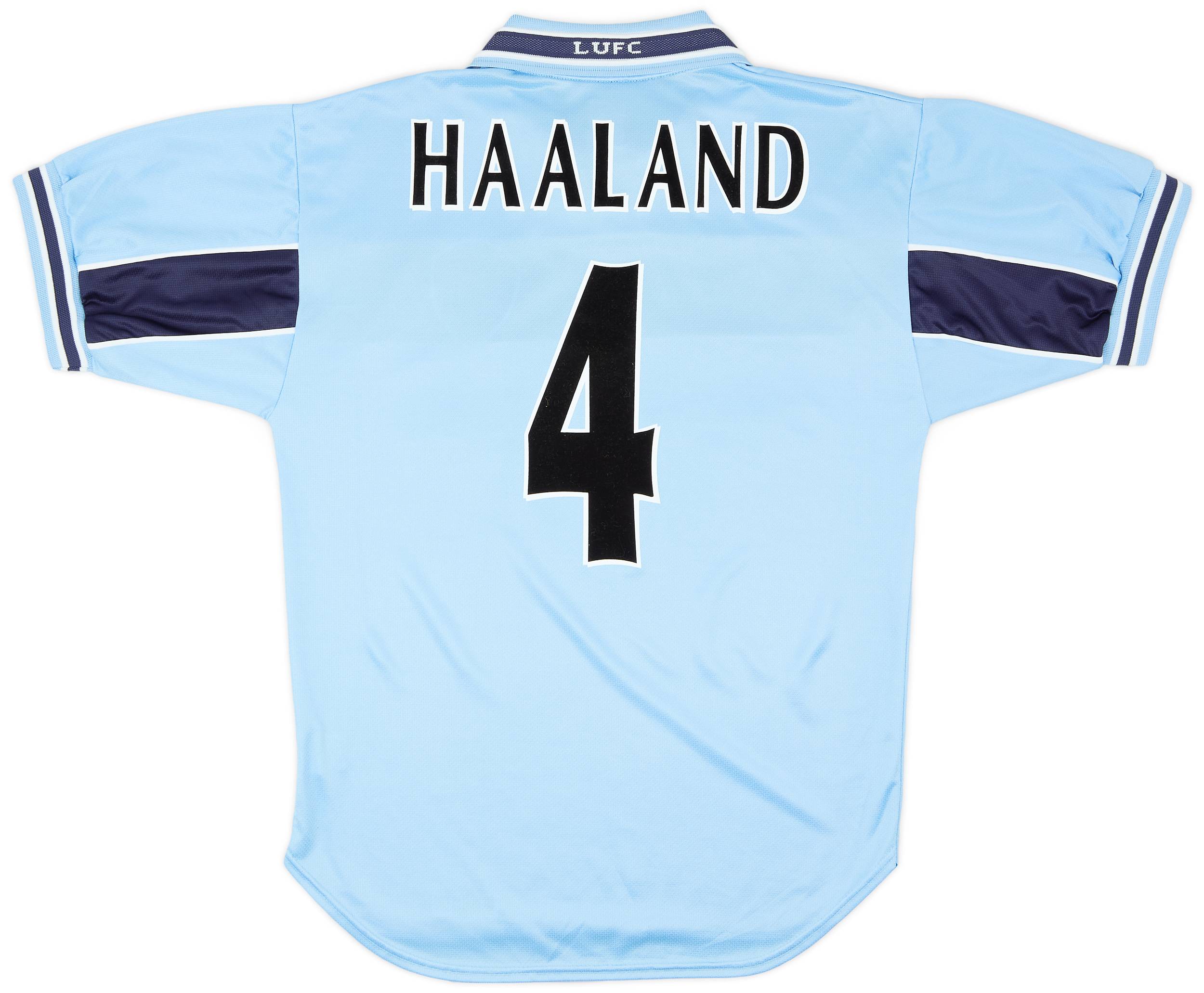1999-00 Leeds United Away Shirt Haaland #4 - 8/10 - (S)
