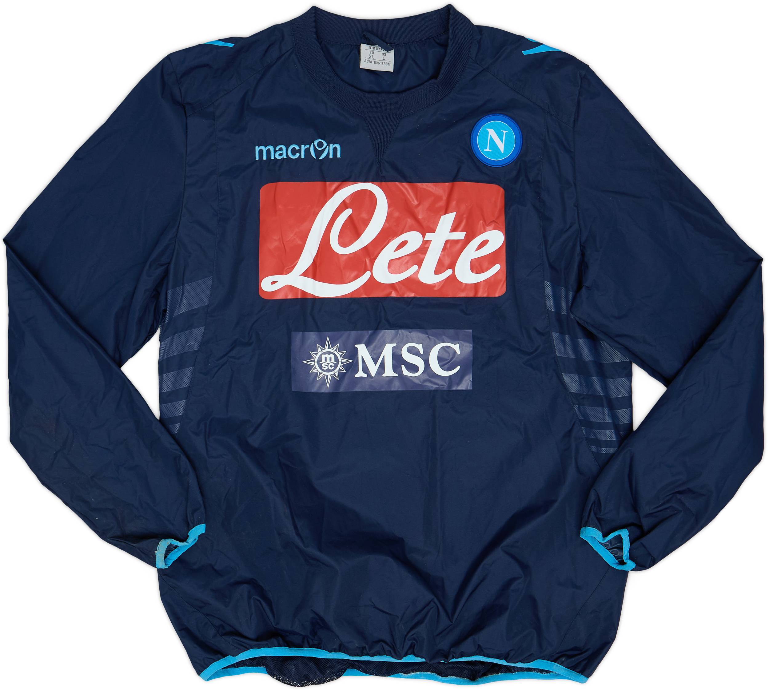 2013-14 Napoli Macron Sweat Top - 8/10 - (XL)