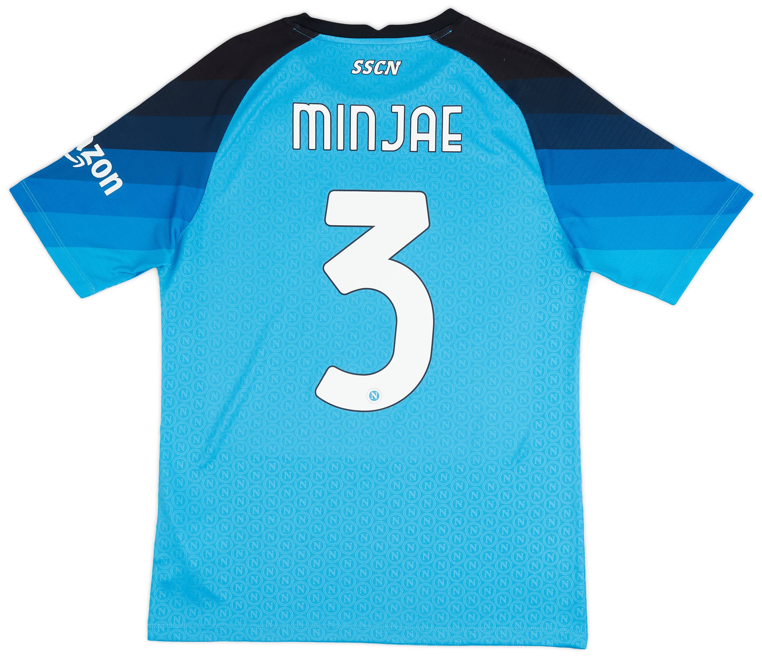 2022-23 Napoli Authentic Home Shirt Minjae #3