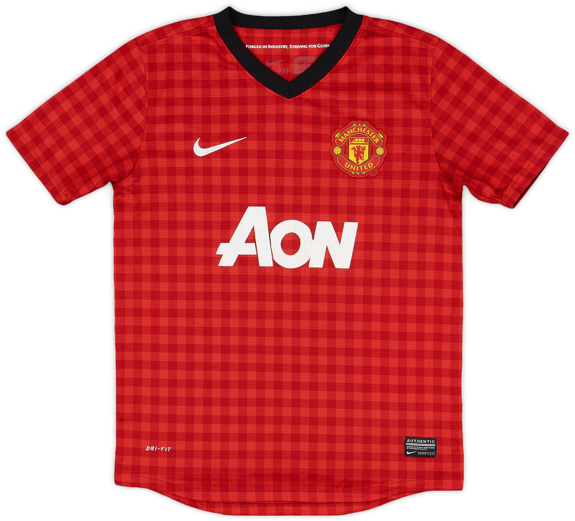 2012-13 Manchester United Home Shirt - 4/10 - (M.Boys)