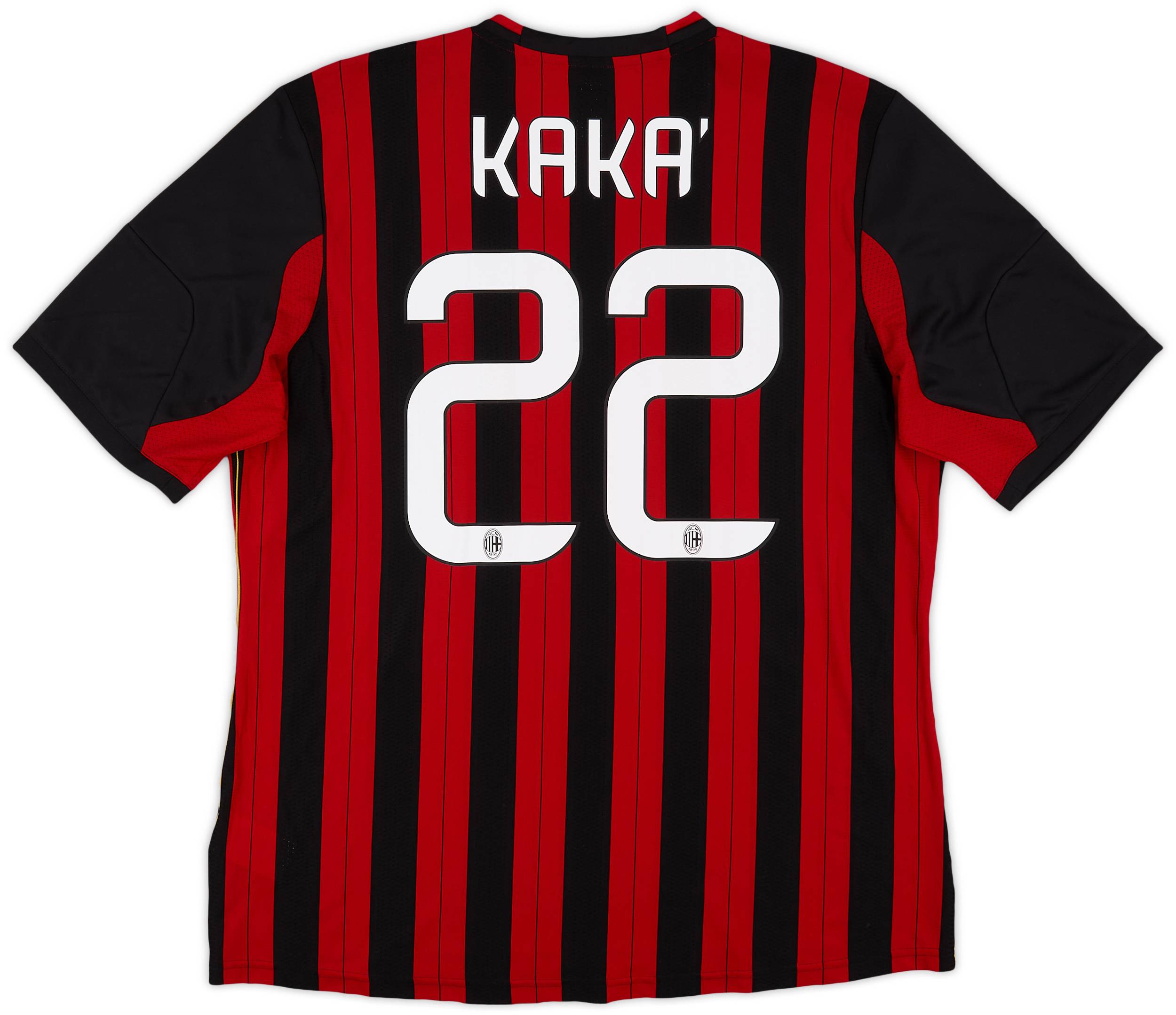 13-14 ACミラン カカ ACmilan kaka'22番 ゲームシャツ L 2013-14 AC Milan Home Shirt Kaka #22 - 7/10 - (XL)