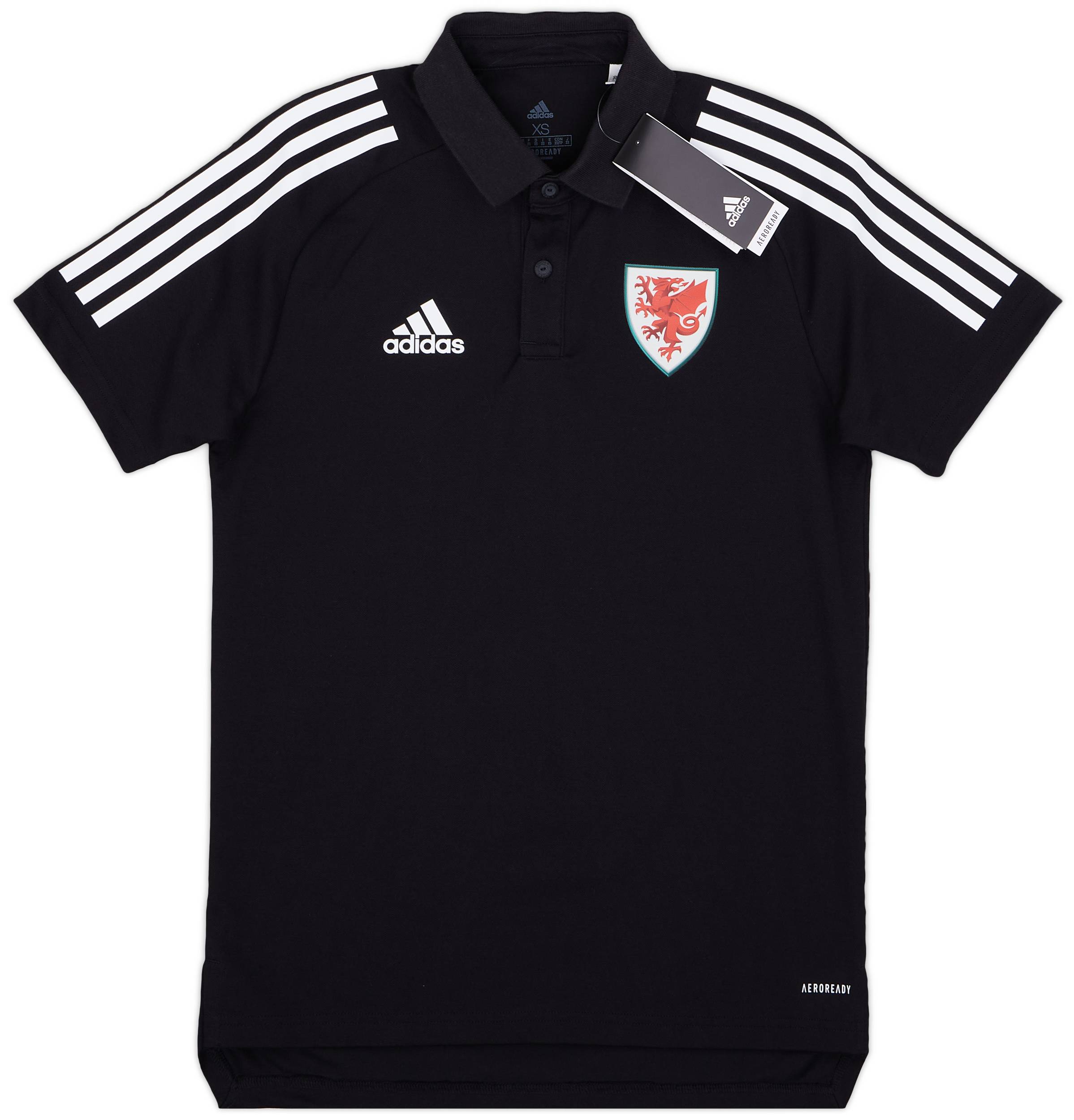 2020-21 Wales adidas Polo T-Shirt (XS)