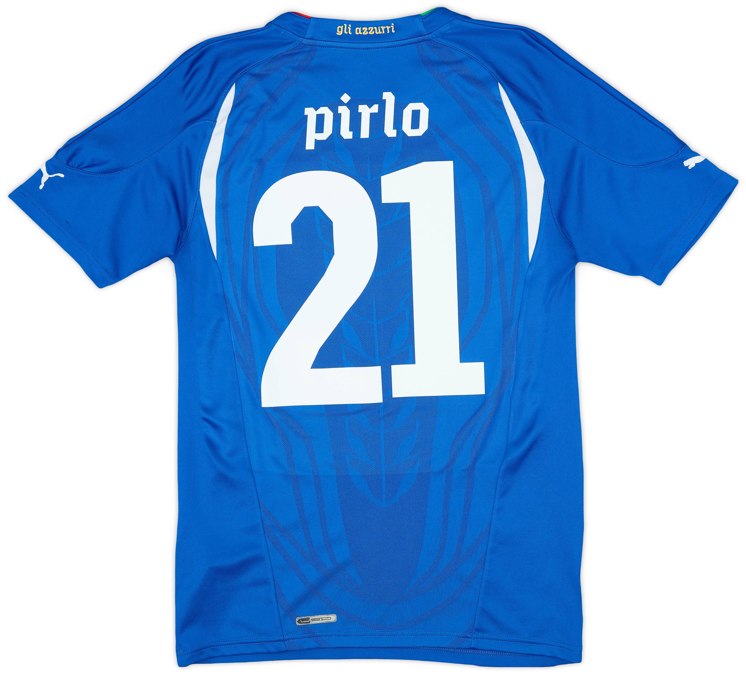 2010-12 Italy Home Shirt Pirlo #21 - 6/10 - (S)