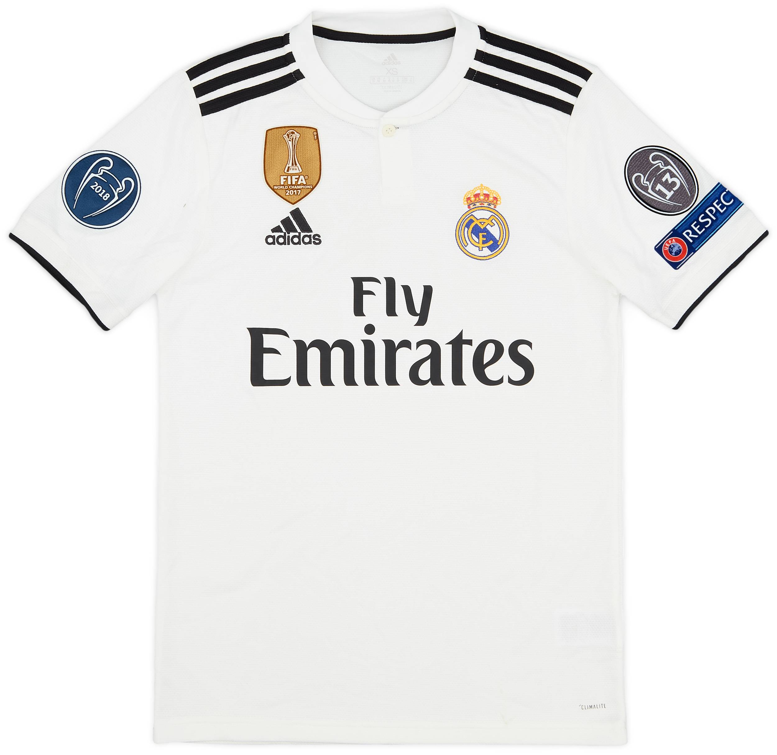 2018-19 Real Madrid Home Shirt - 8/10 - (XS)